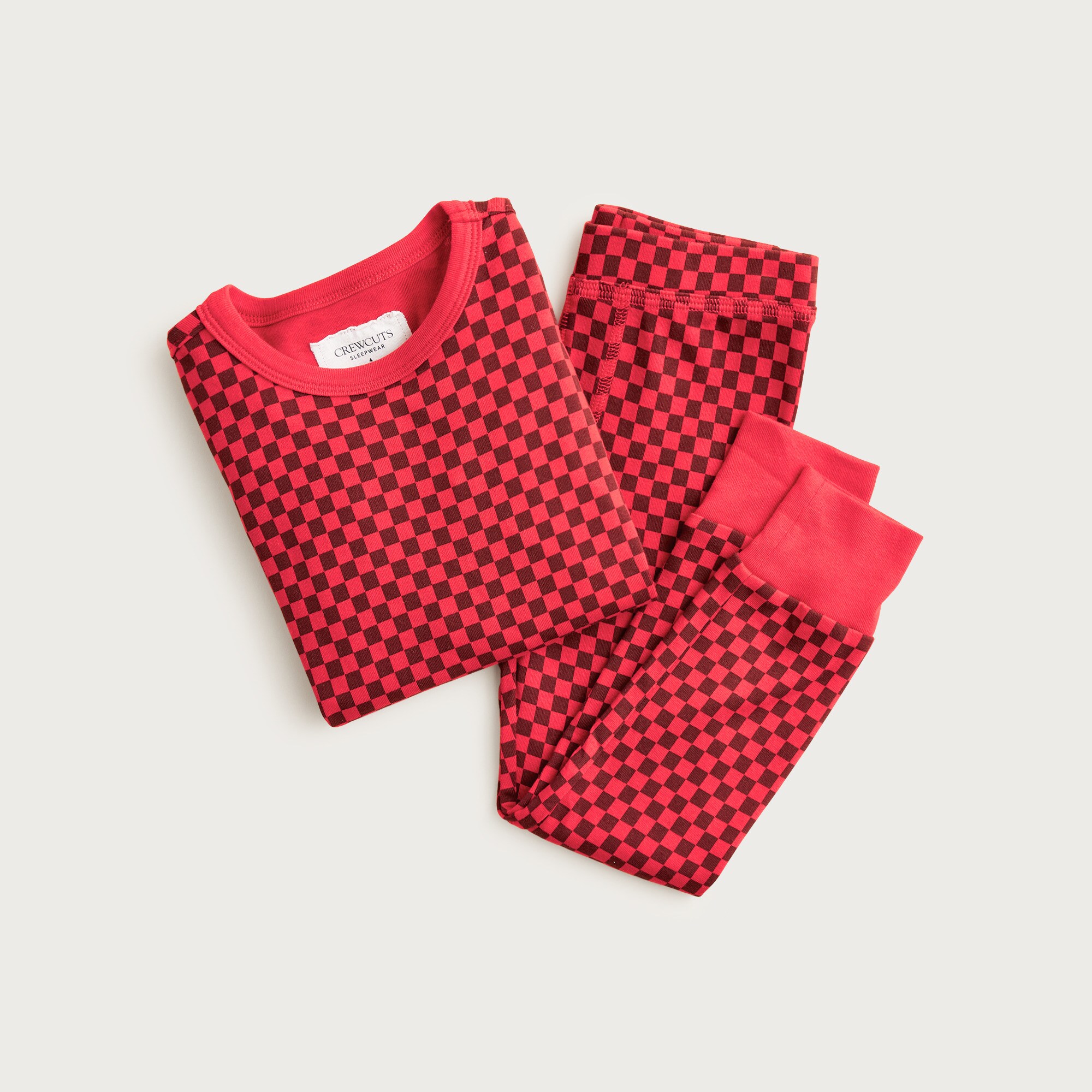 Kids' long-sleeve printed pajama set