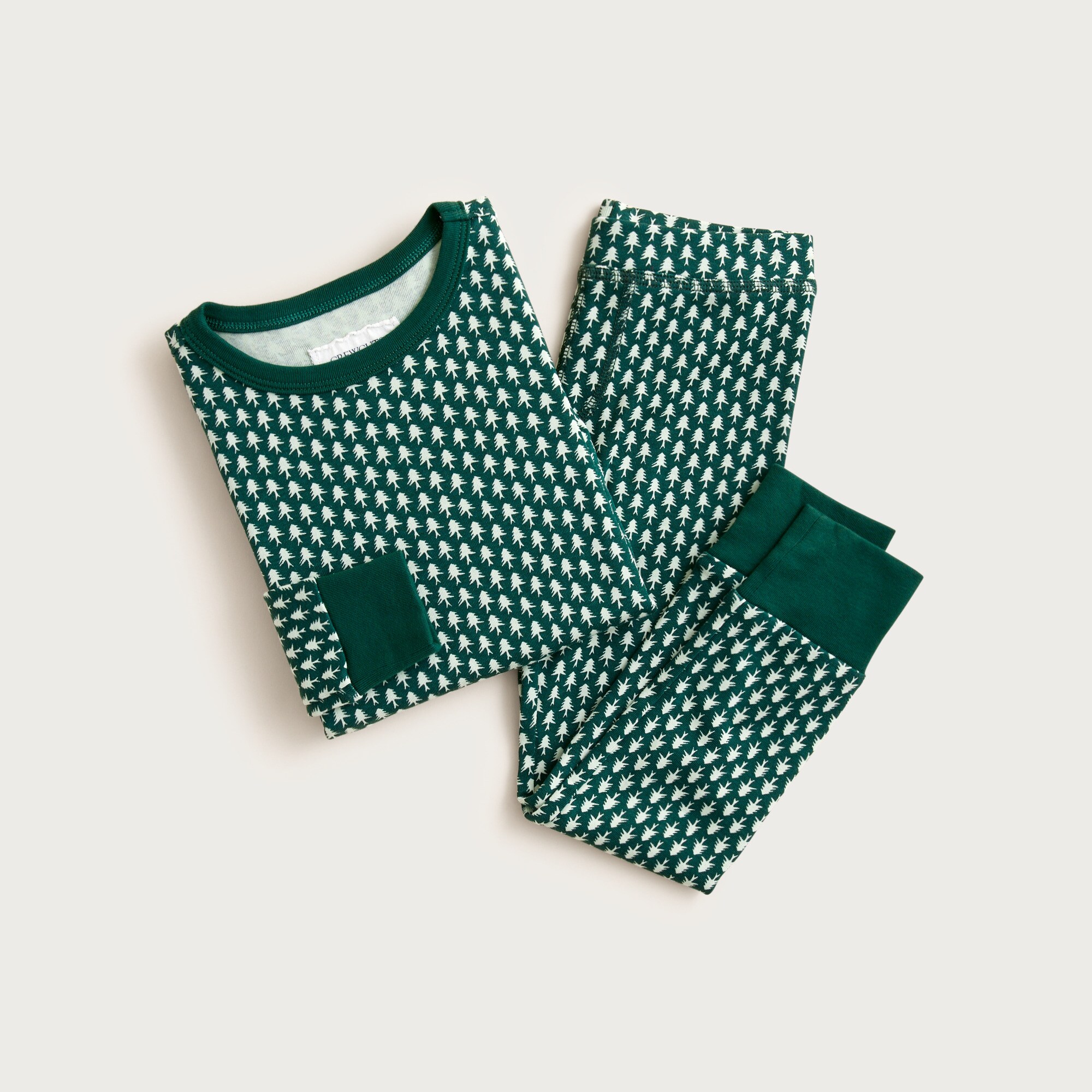 Kids' long-sleeve printed pajama set