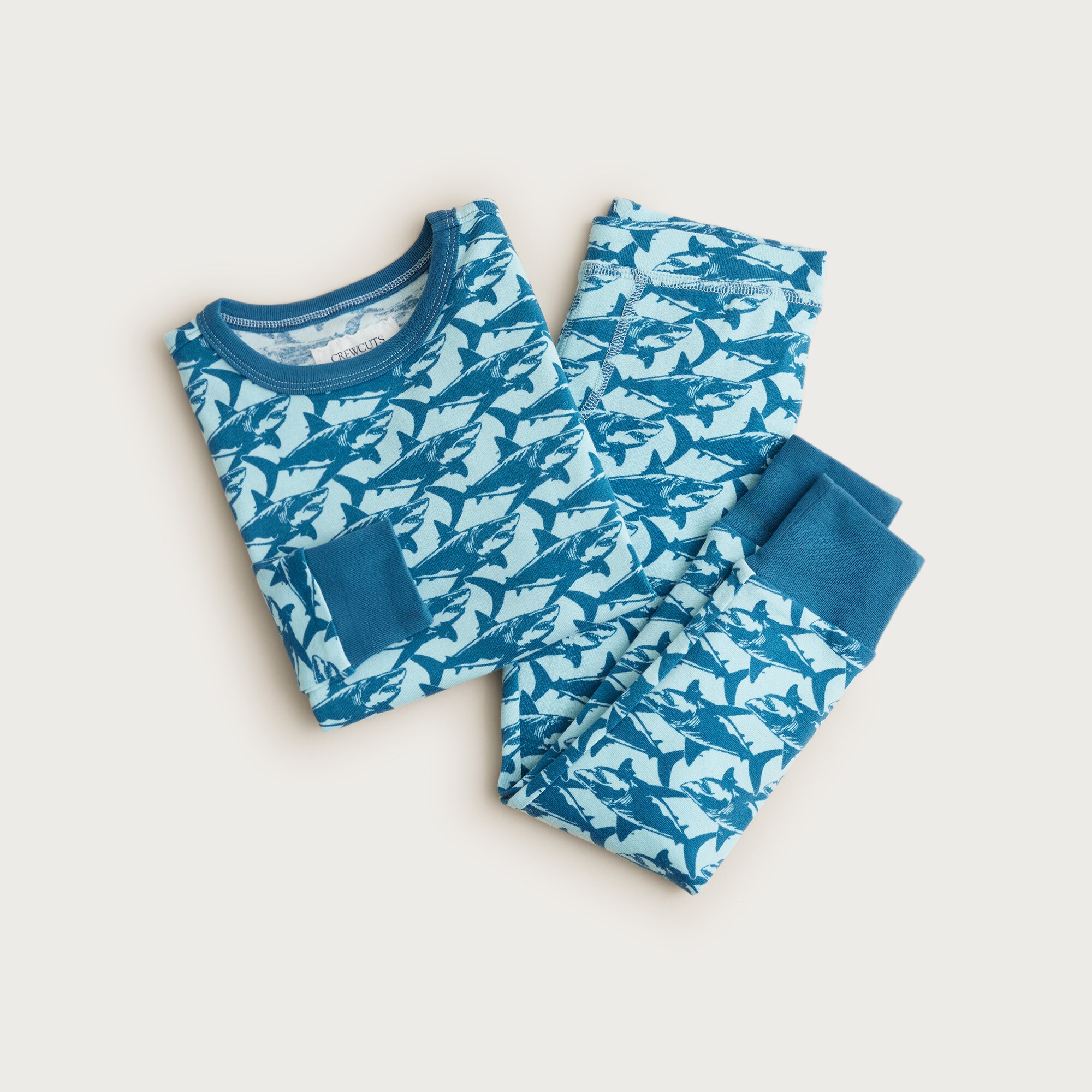 Kids' long-sleeve printed pajama set