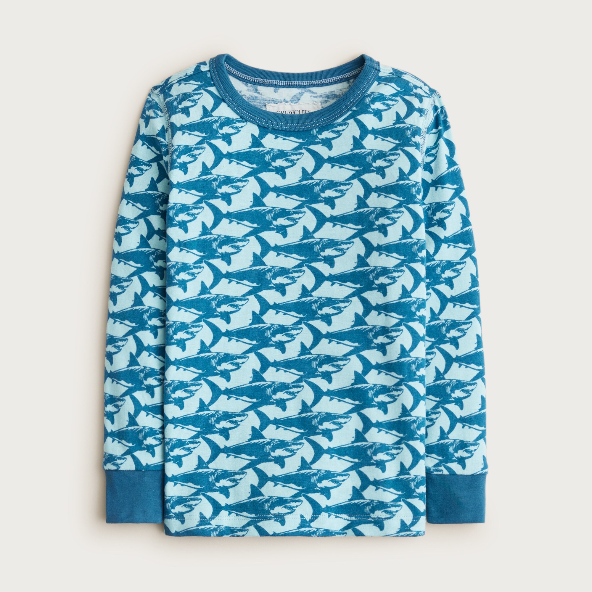 Kids' long-sleeve printed pajama set