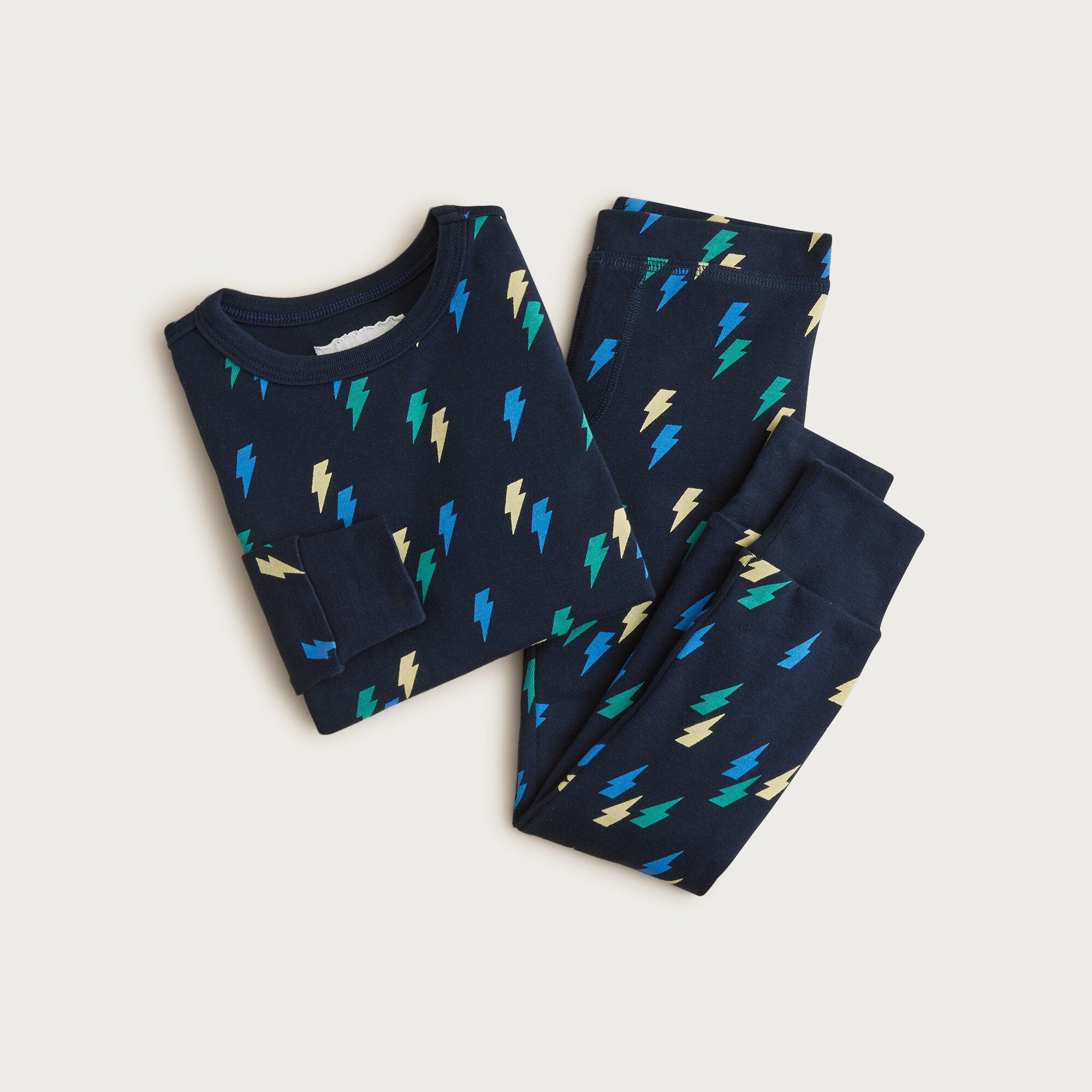 kids' long-sleeve printed pajama set for boys