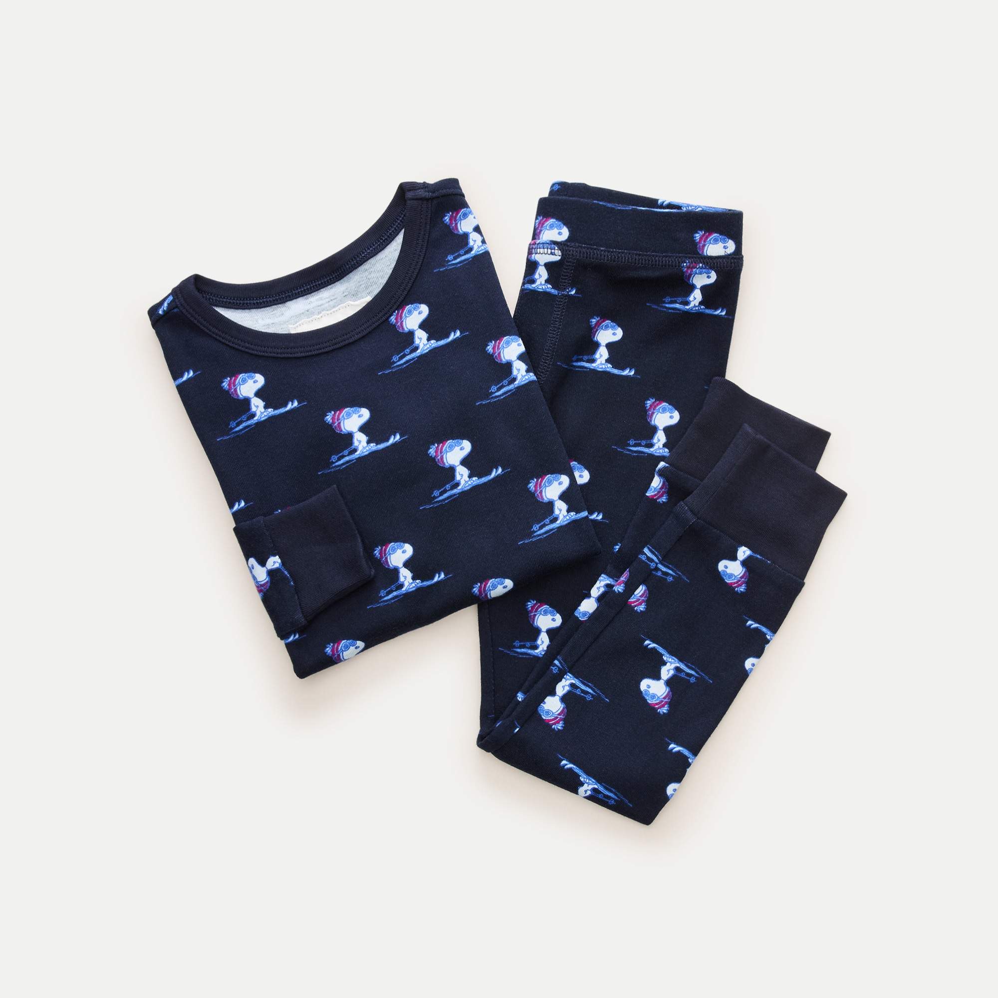 Kids' long-sleeve printed pajama set