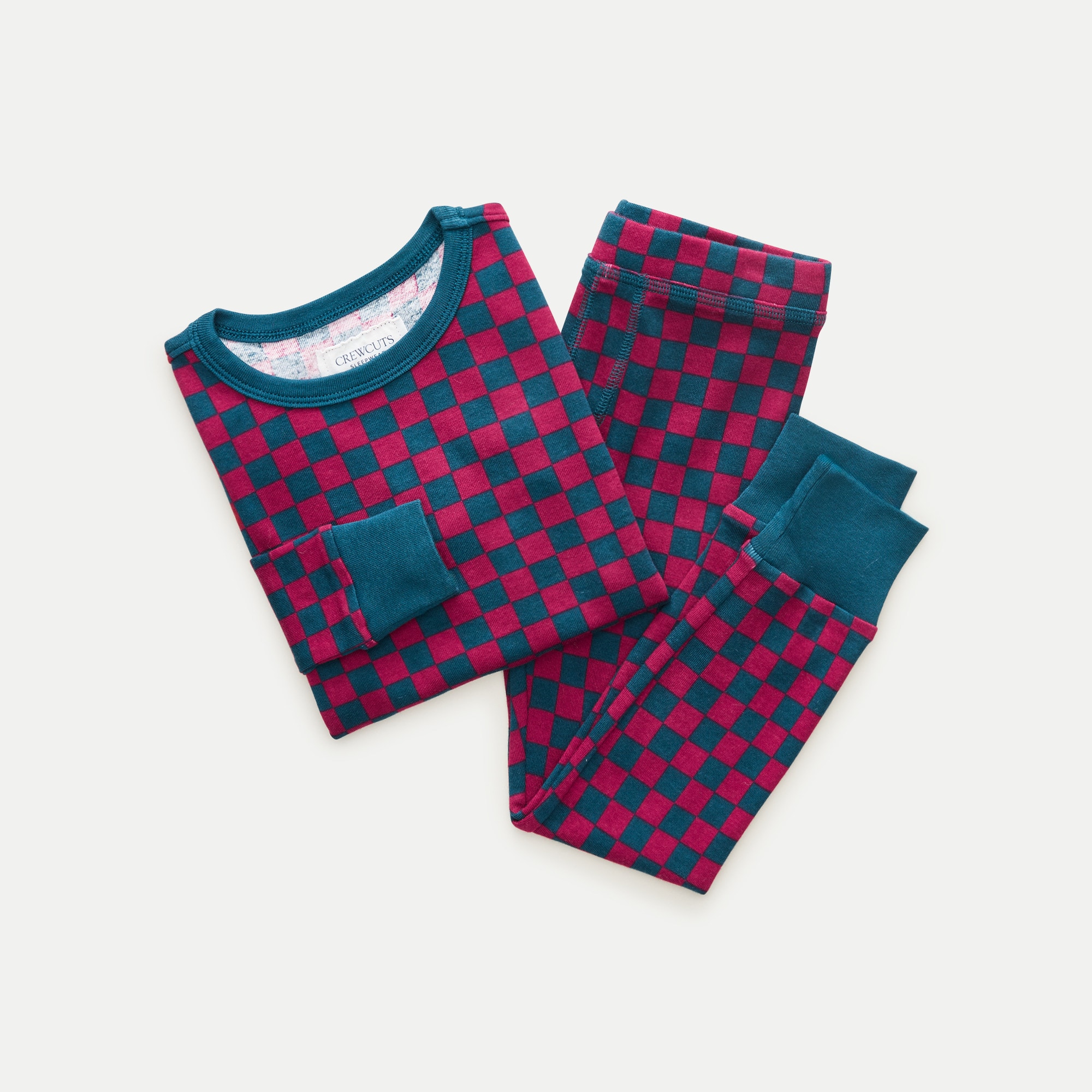 Kids' long-sleeve printed pajama set