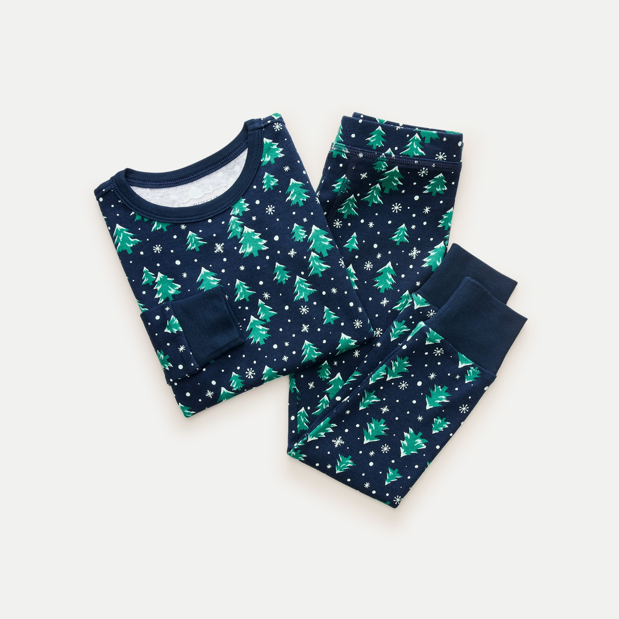 Kids' long-sleeve printed pajama set