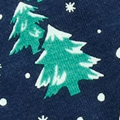Kids' long-sleeve printed pajama set NAVY