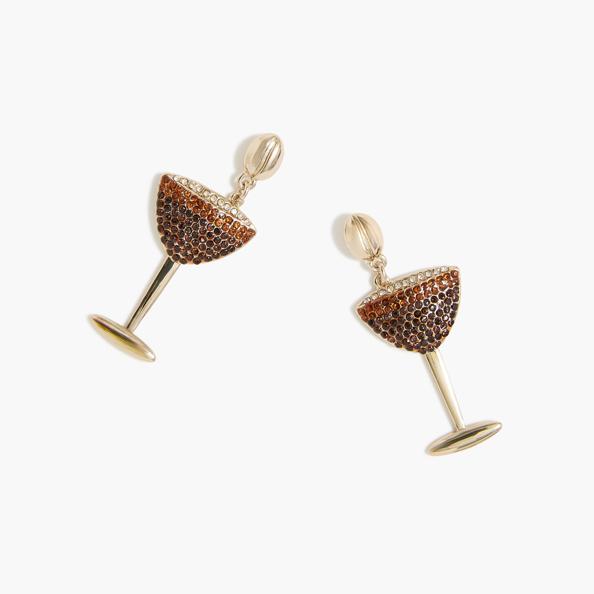 espresso martini statement earrings for women