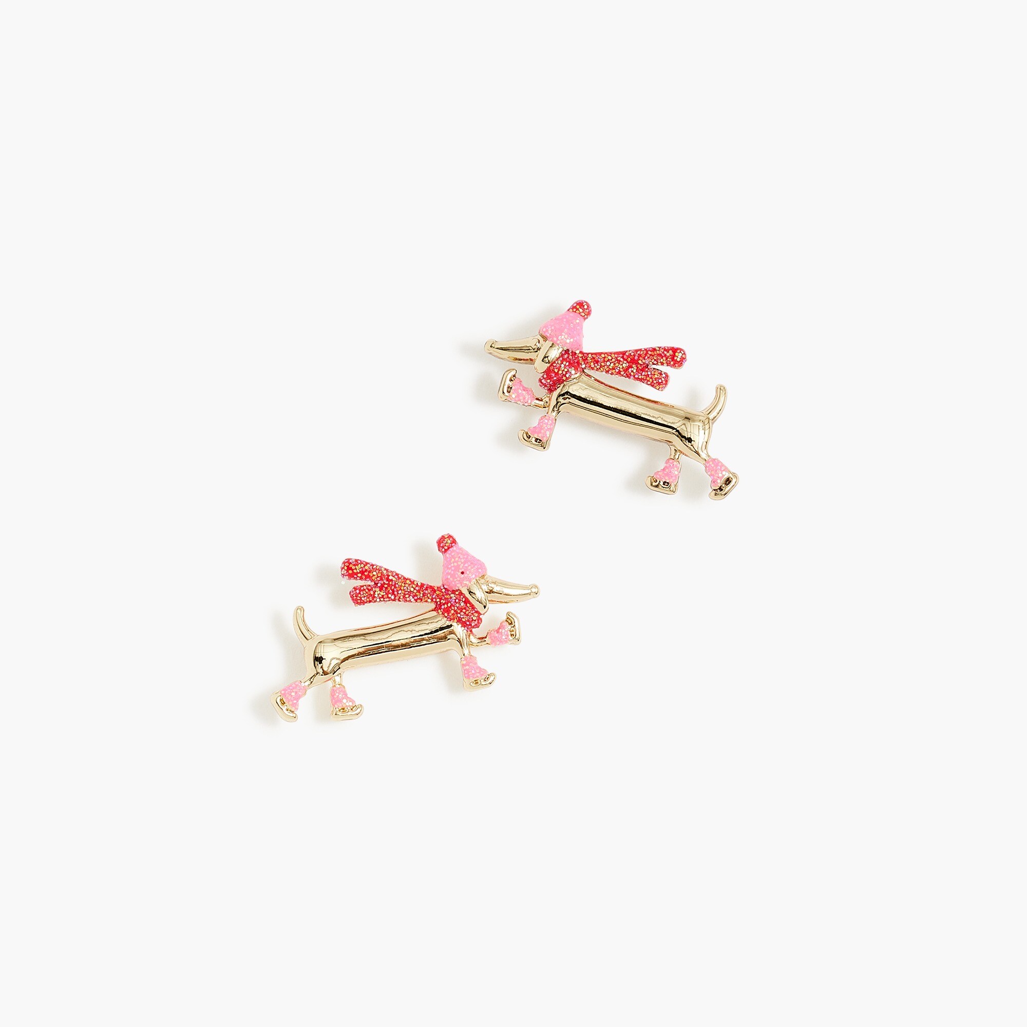 winter dogs stud earrings for women