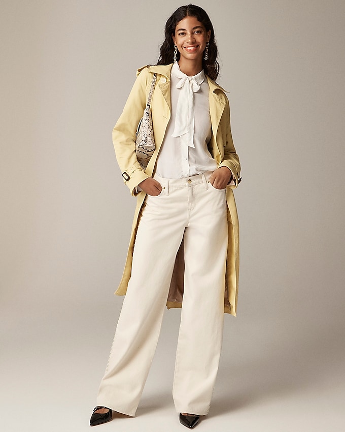 J.Crew: Studded Lower-rise Wide-leg Jean In 1984 Rigid For Women J.Crew: Studded Lower-rise Wide-leg Jean In 1984 Rigid For Women