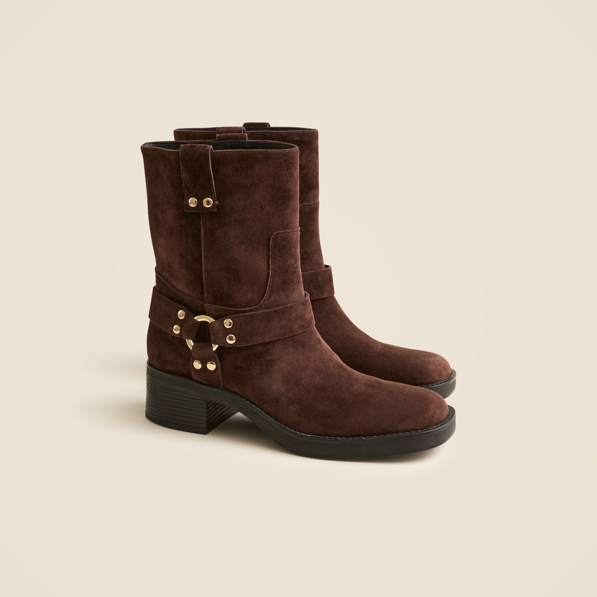 Moto ankle boots in suede