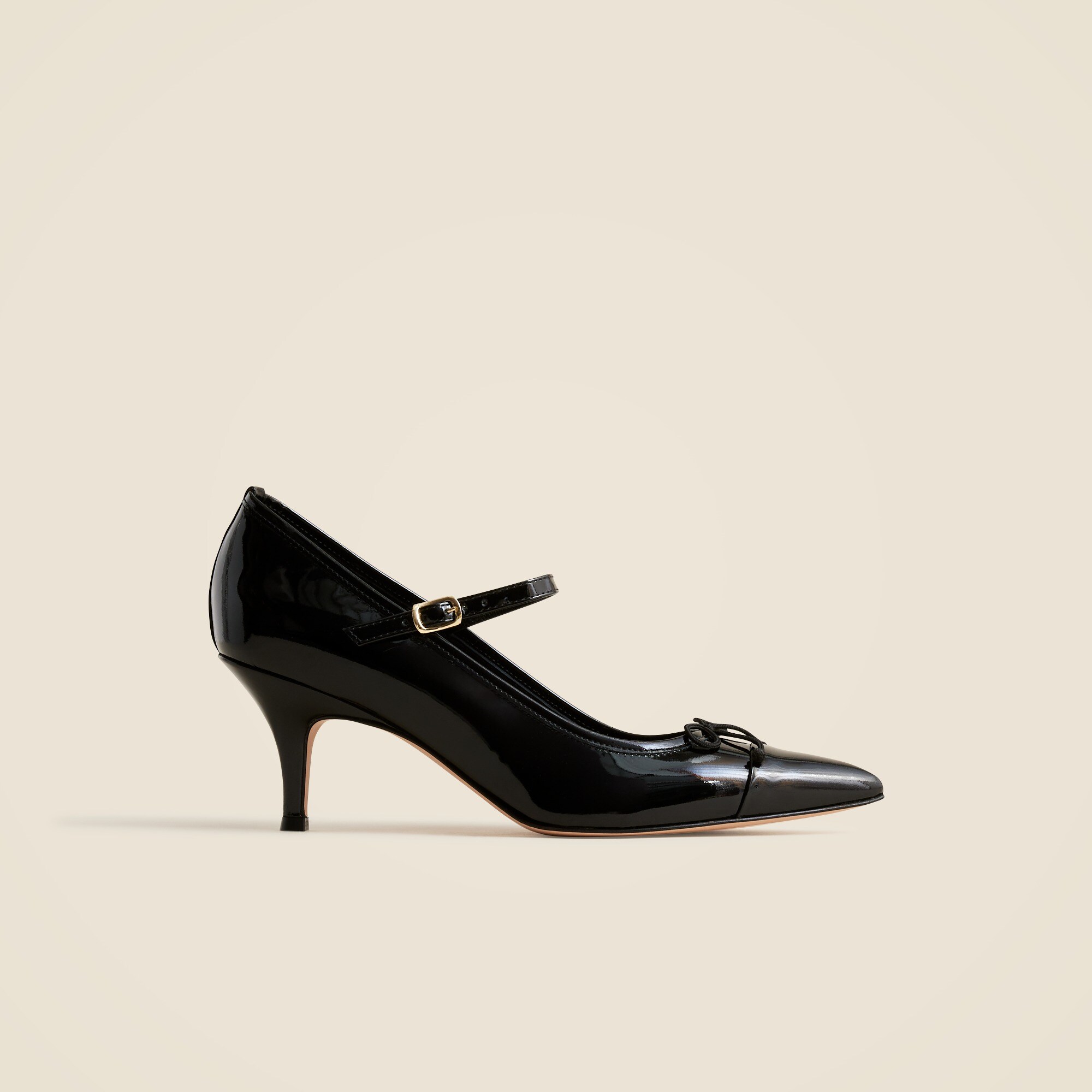 【特価】  Jotie Heeled ミュール Lina Kitten-heel Sandals In Metallic Leather For Women | J.Crew