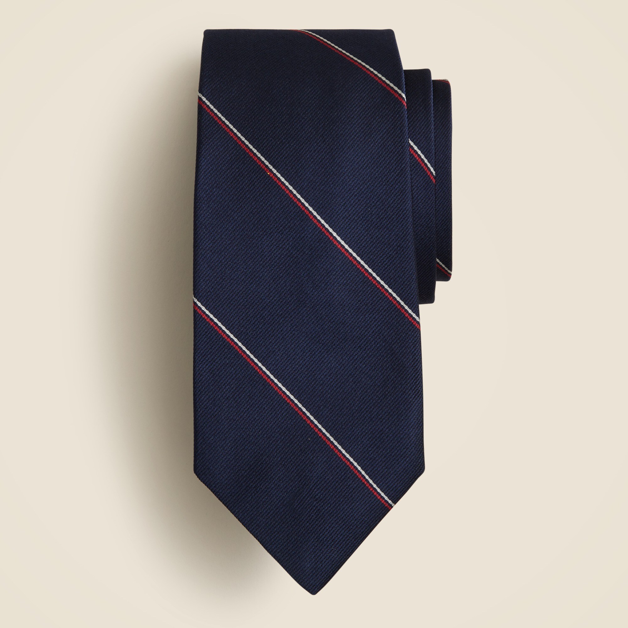English silk tie in stripe
