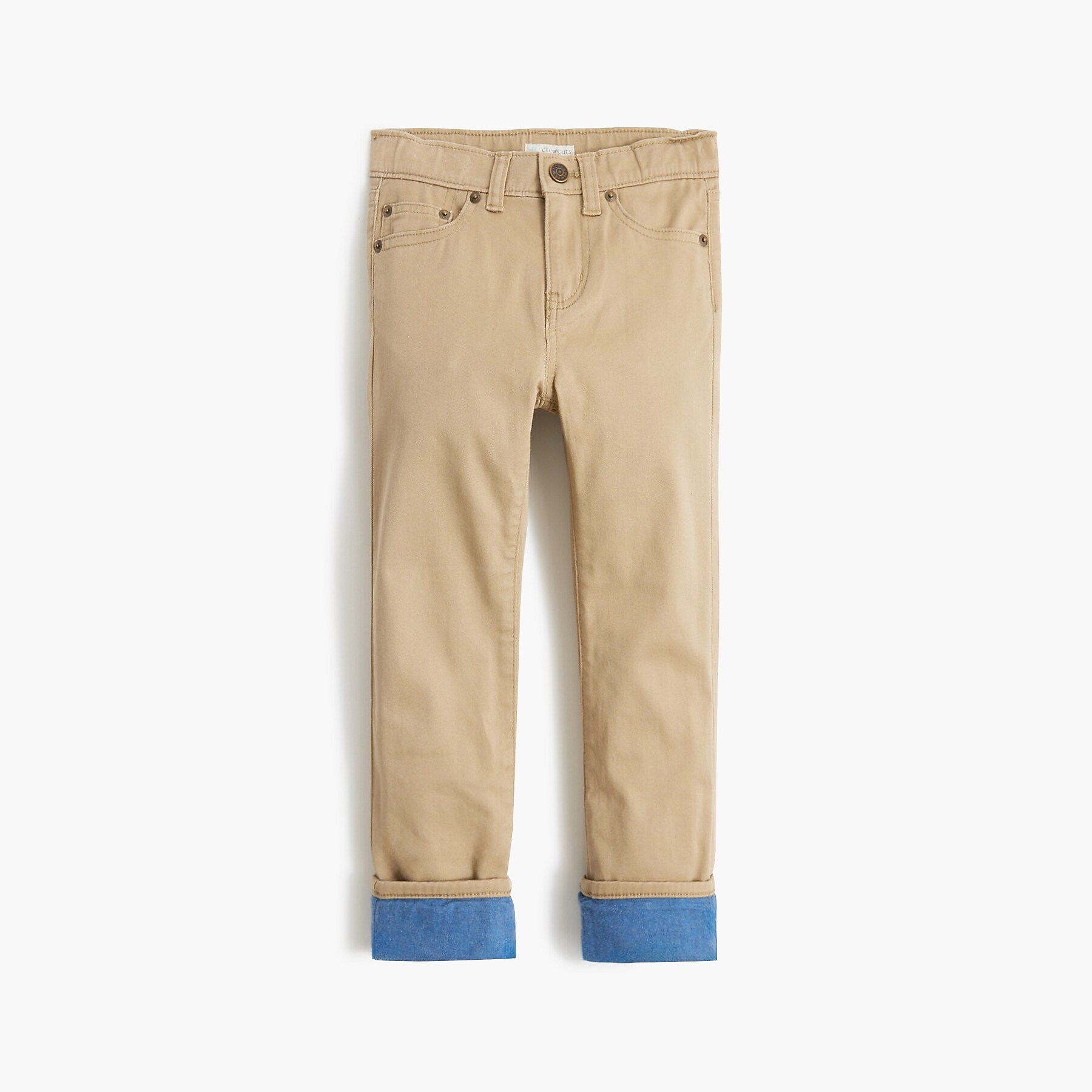 Boys' lined chino pant