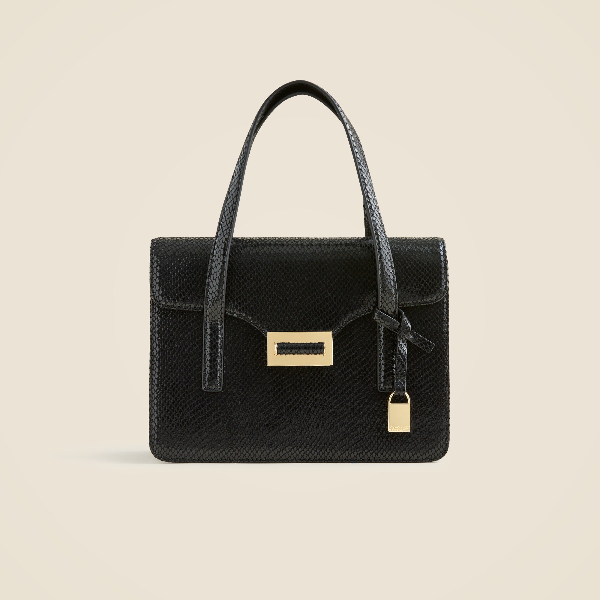 Edie accordion bag in snake-embossed Italian leather