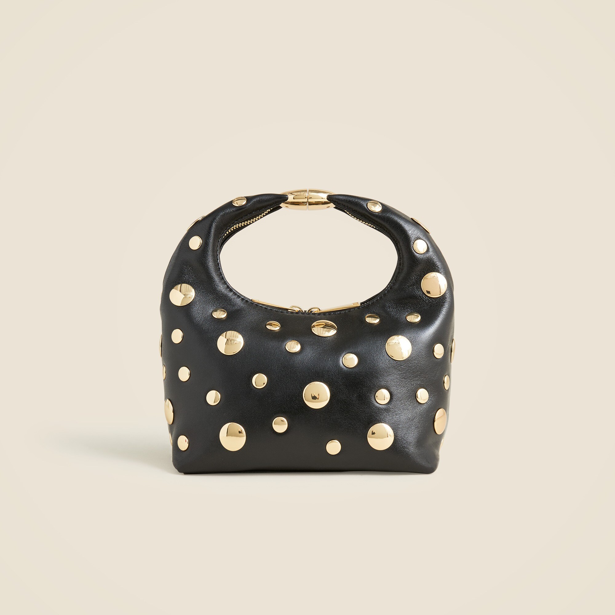 Small top-handle bag with grommets