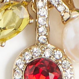 Holiday lights pendant necklace CRYSTAL MULTI factory: holiday lights pendant necklace for women