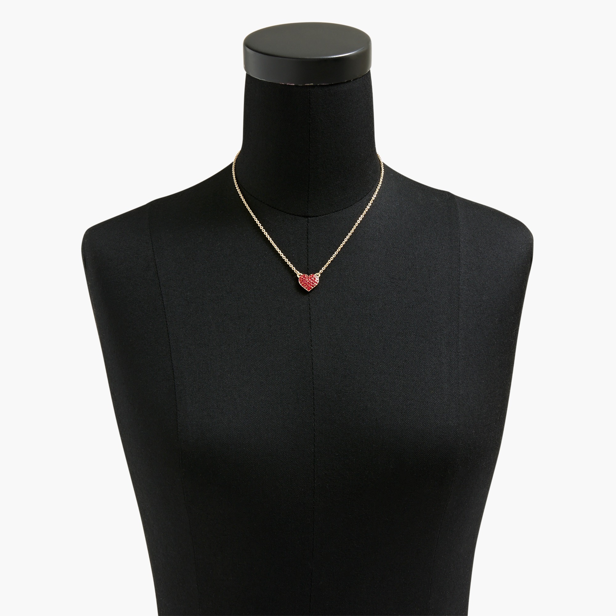 Pavé heart necklace