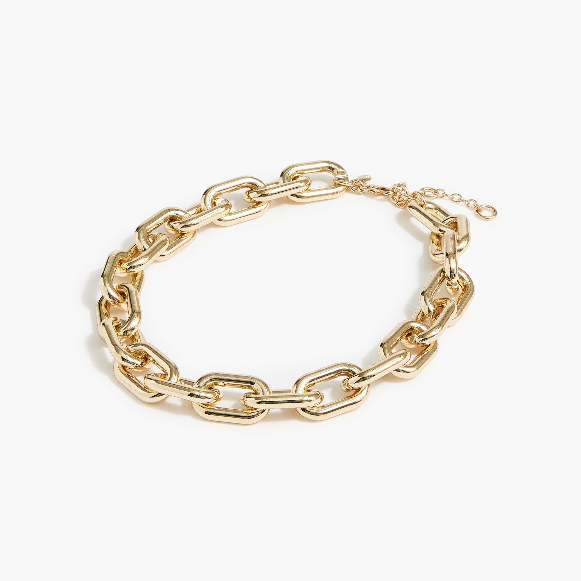 chunky gold link necklace for women