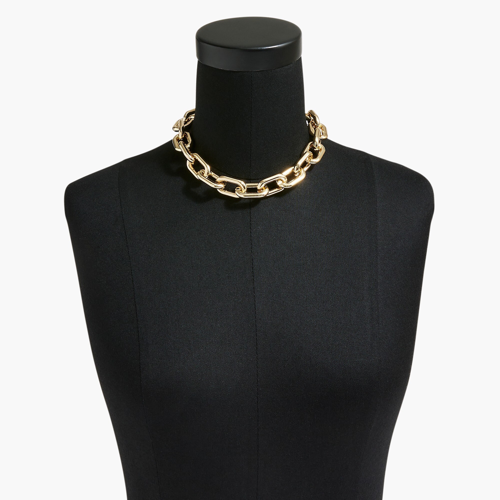 Chunky gold link necklace