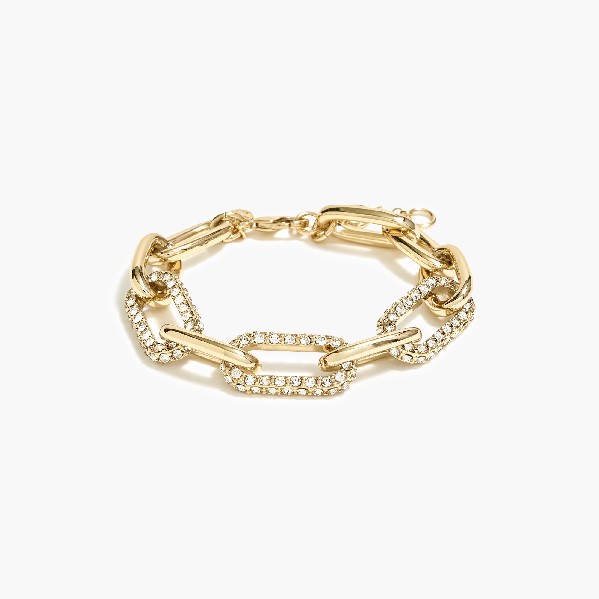 pav&eacute; links bracelet for women