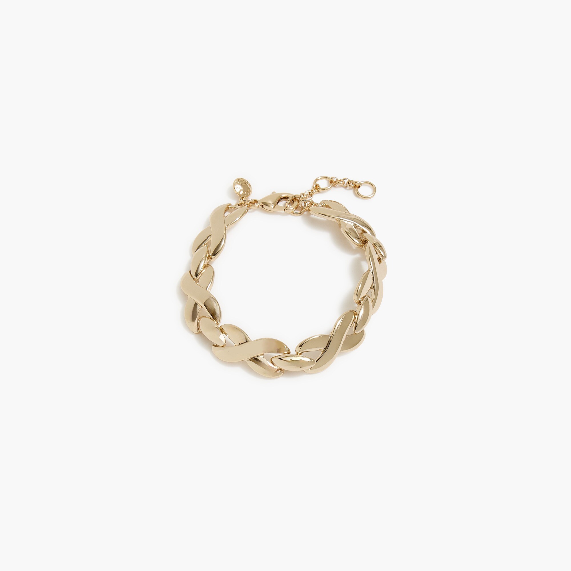 factory: gold braided bracelet for women
