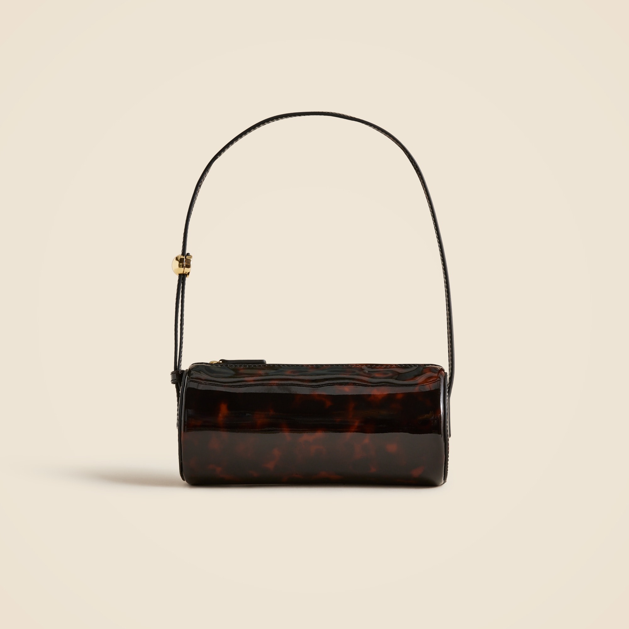 womens Bordeaux bag in tortoise-print leather