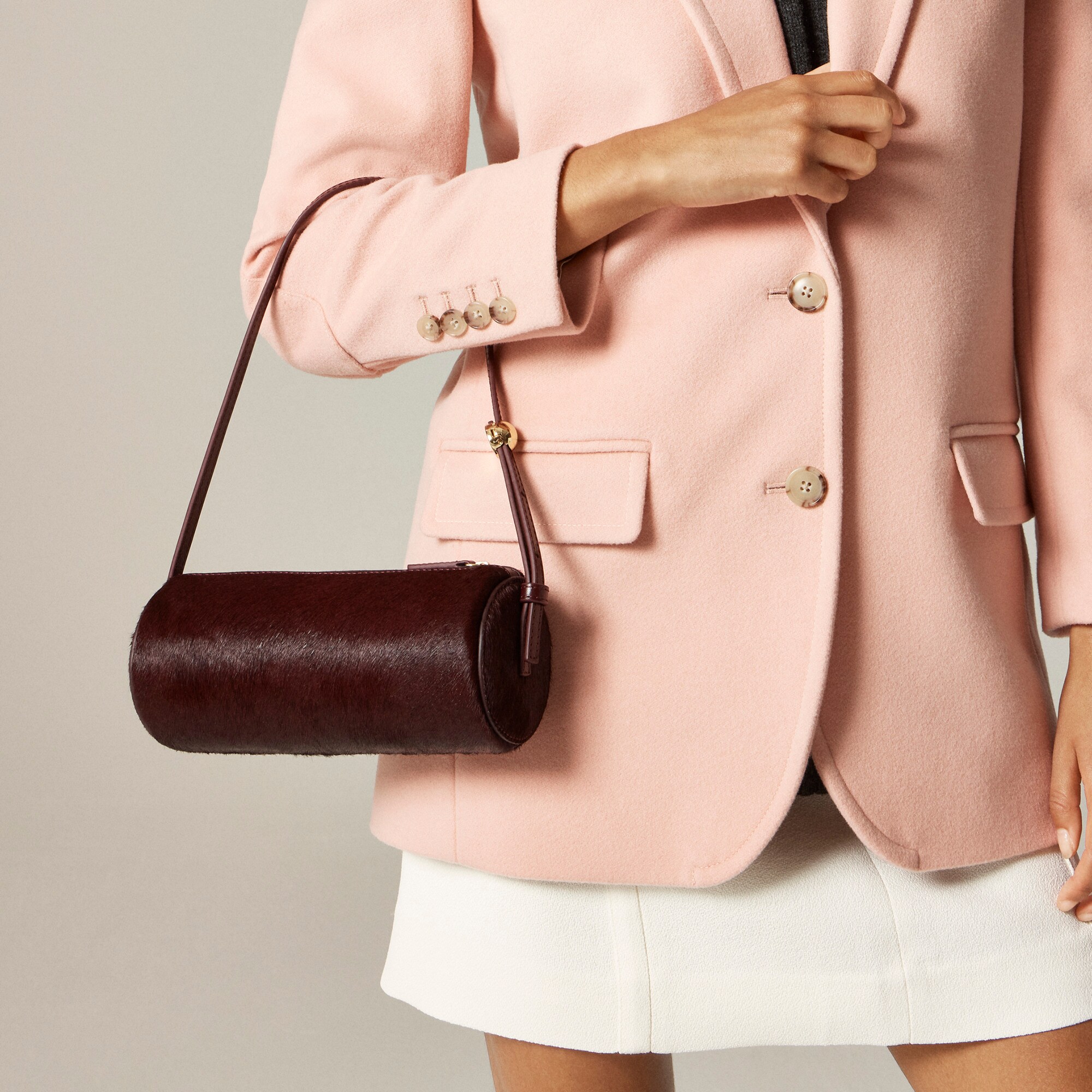 Bordeaux Bag In Calf Hair For Women | J.Crew