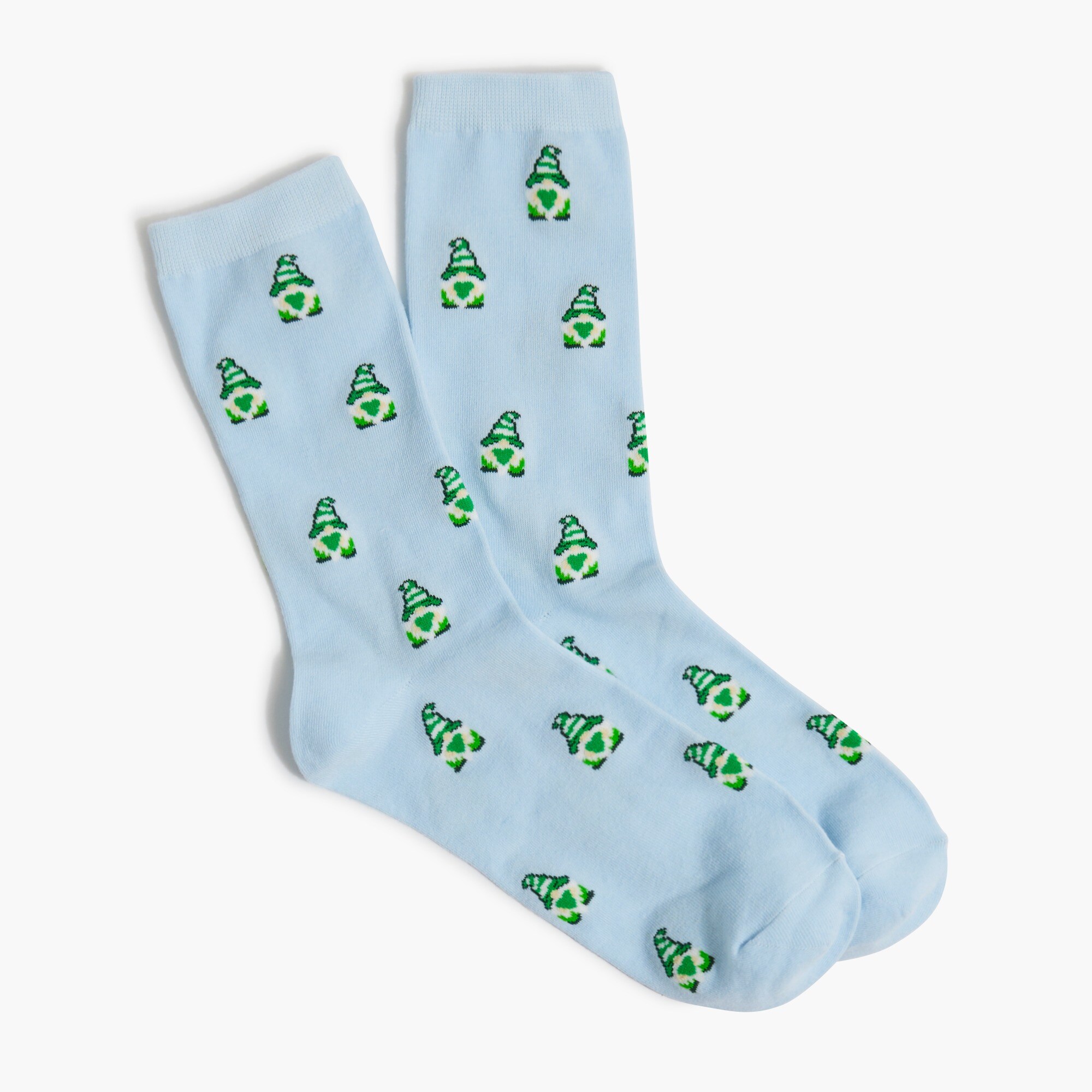 St. Patrick's Day gnome trouser socks