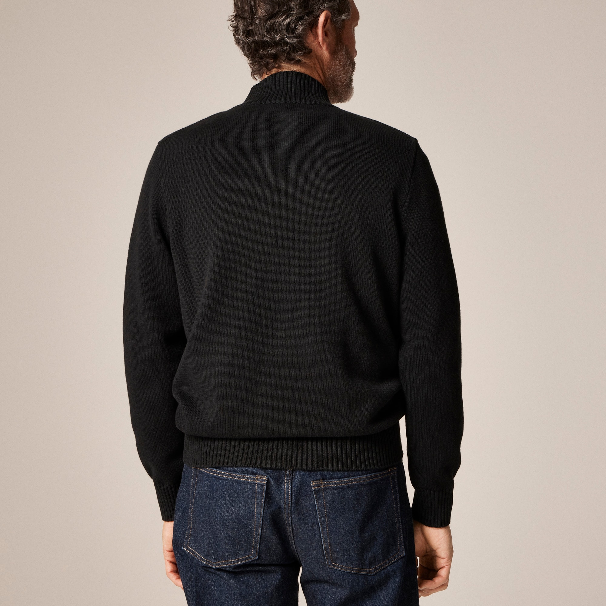 Heritage cotton mockneck sweater