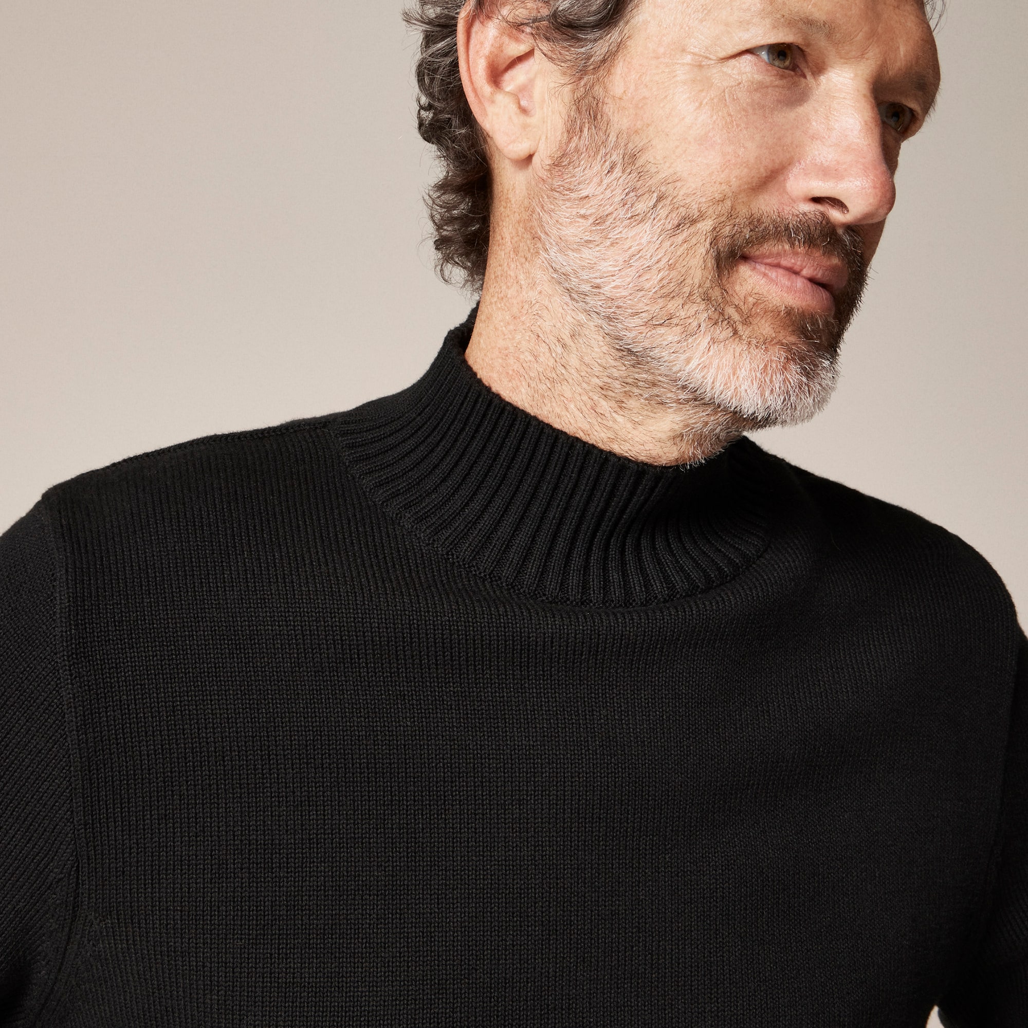 Heritage Cotton Mockneck Sweater For Men | J.Crew
