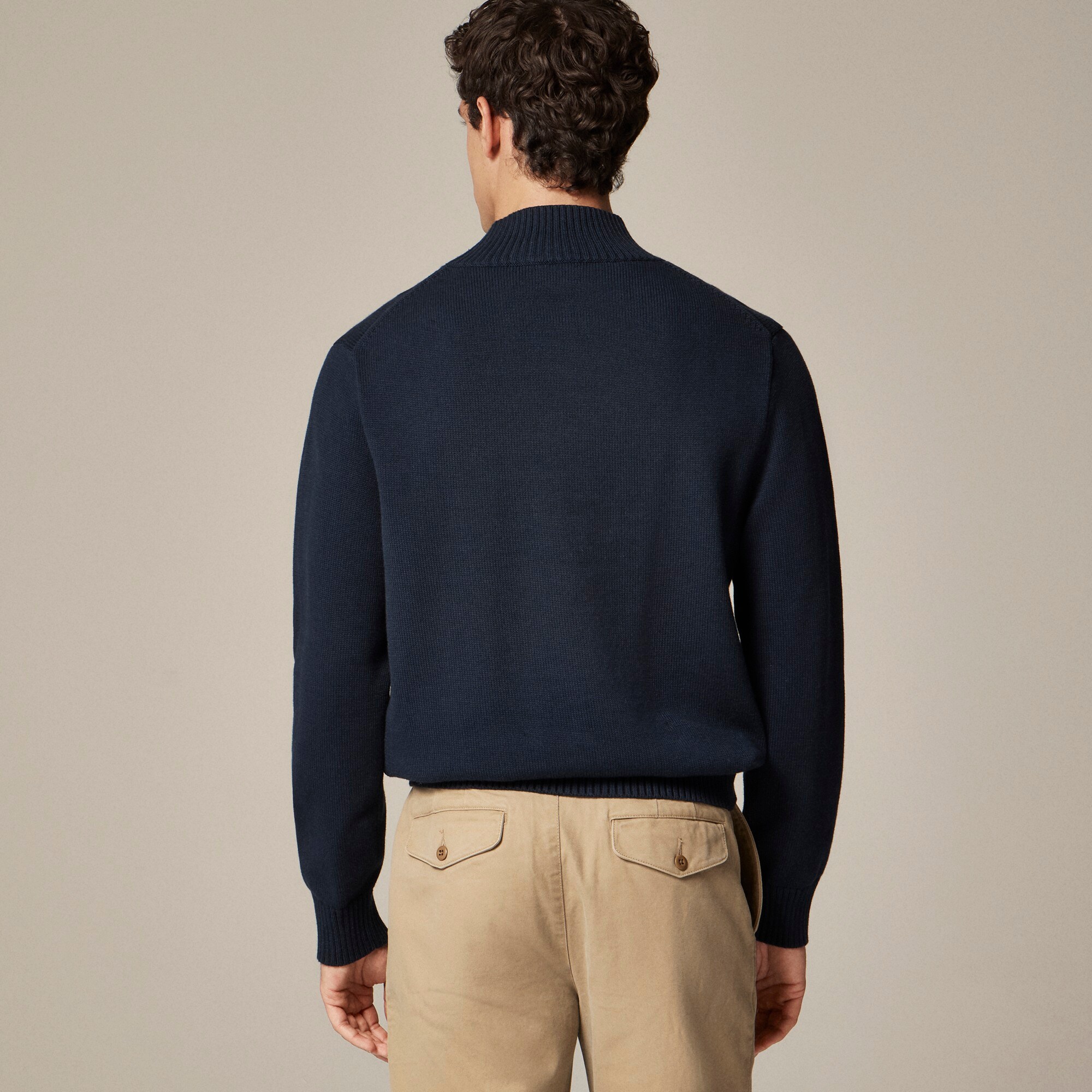 Heritage Cotton Mockneck Sweater For Men | J.Crew