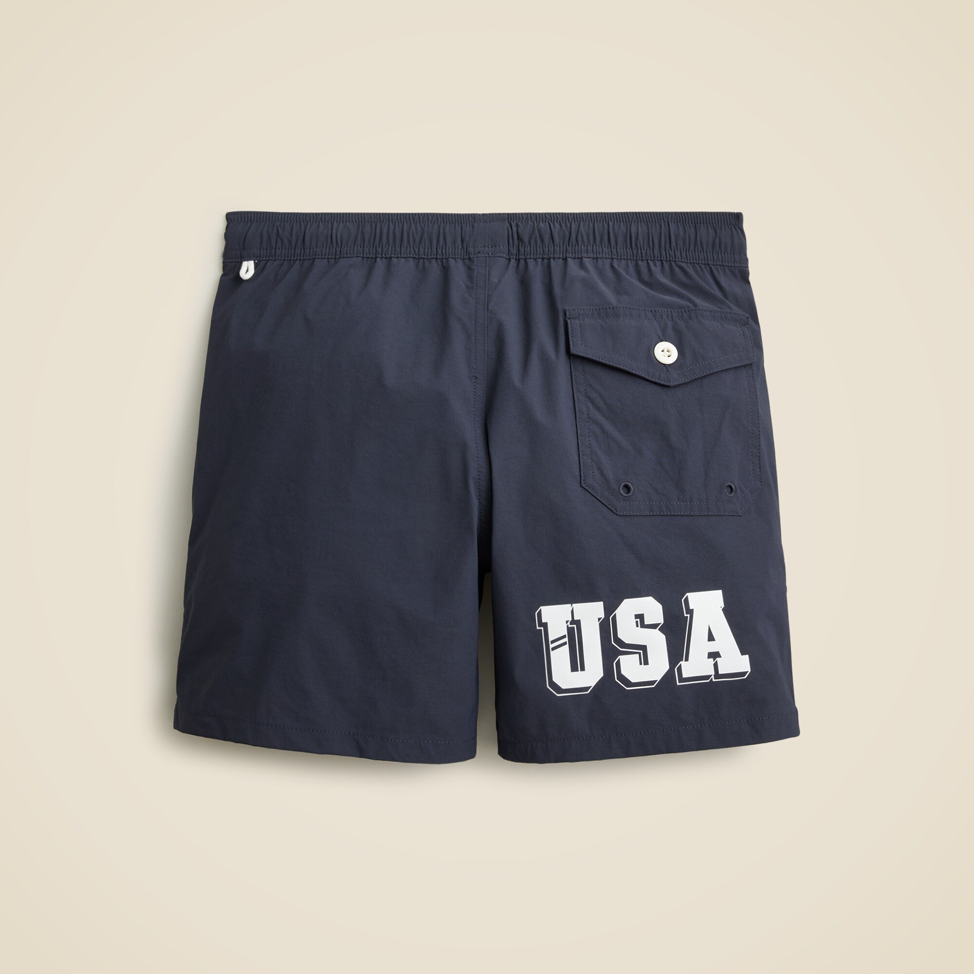  Limited-edition USA Swimming&reg; X J.Crew 6'' stretch swim trunk with ECONYL&reg; nylon