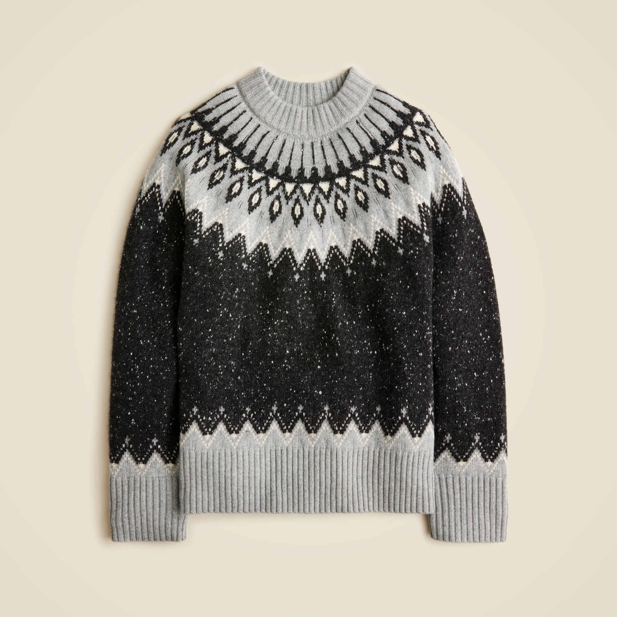 Spring Street Cashmere Relaxed Fair Isle Sweater For Women | J.Crew