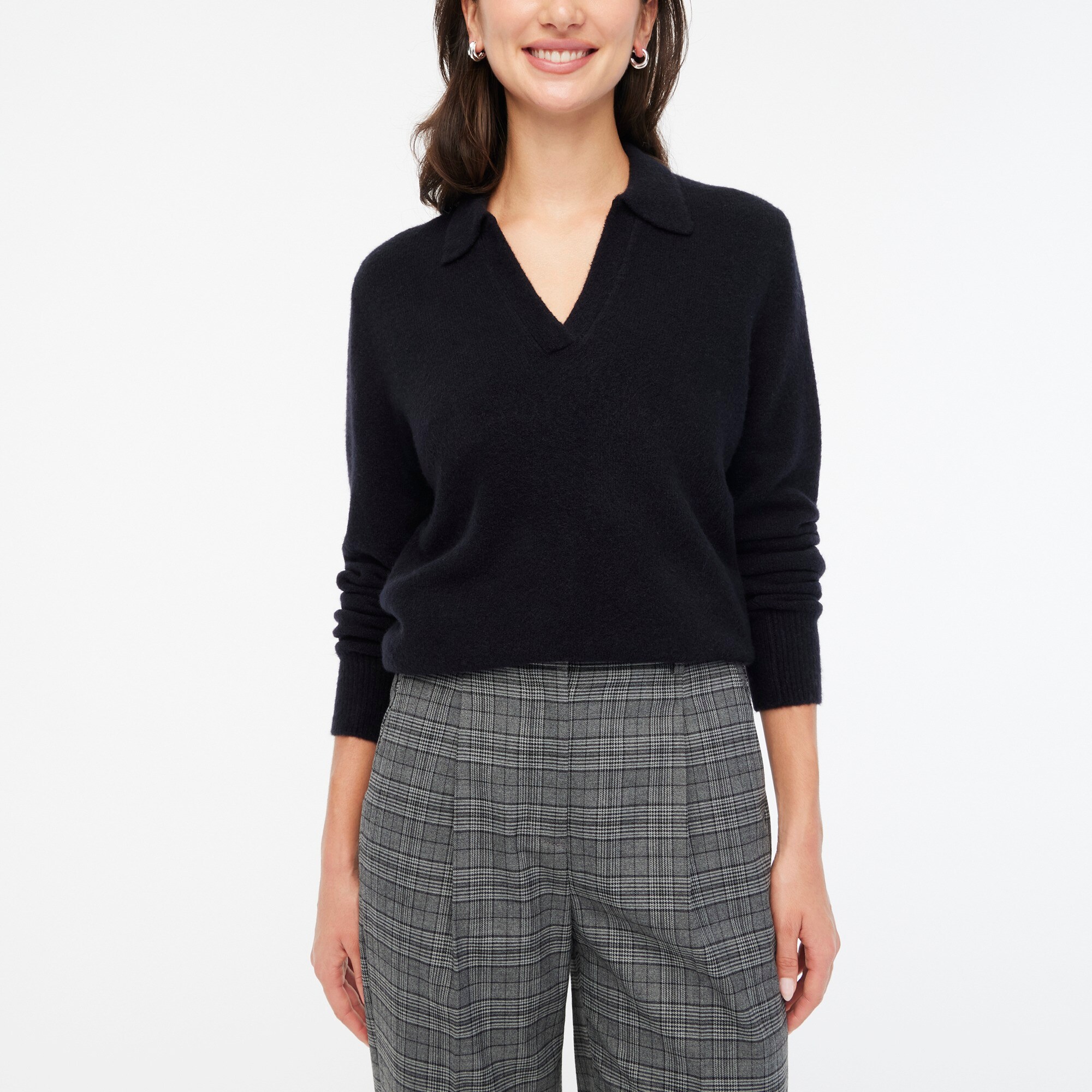 Sweater-polo in extra-soft yarn