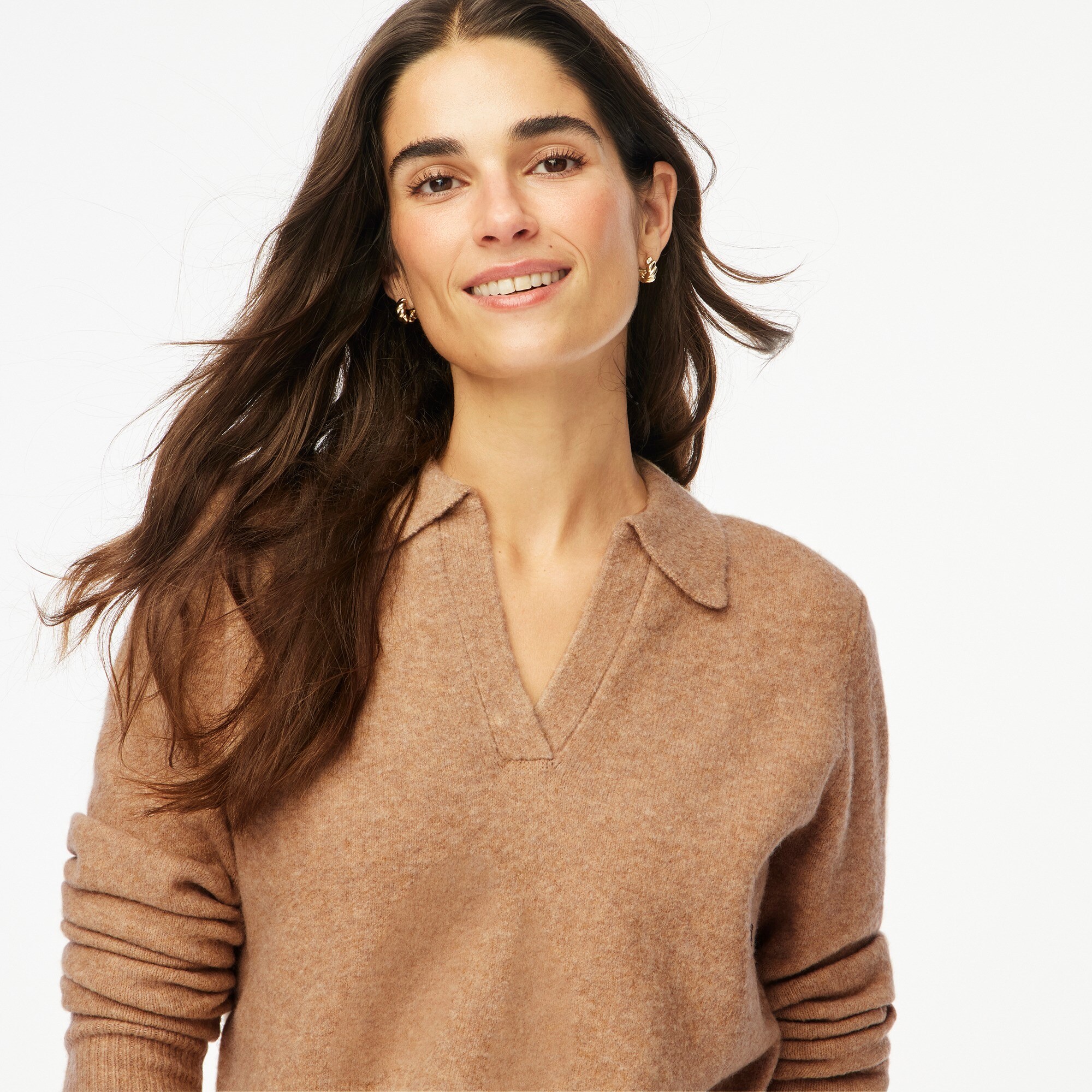 Sweater-polo in extra-soft yarn