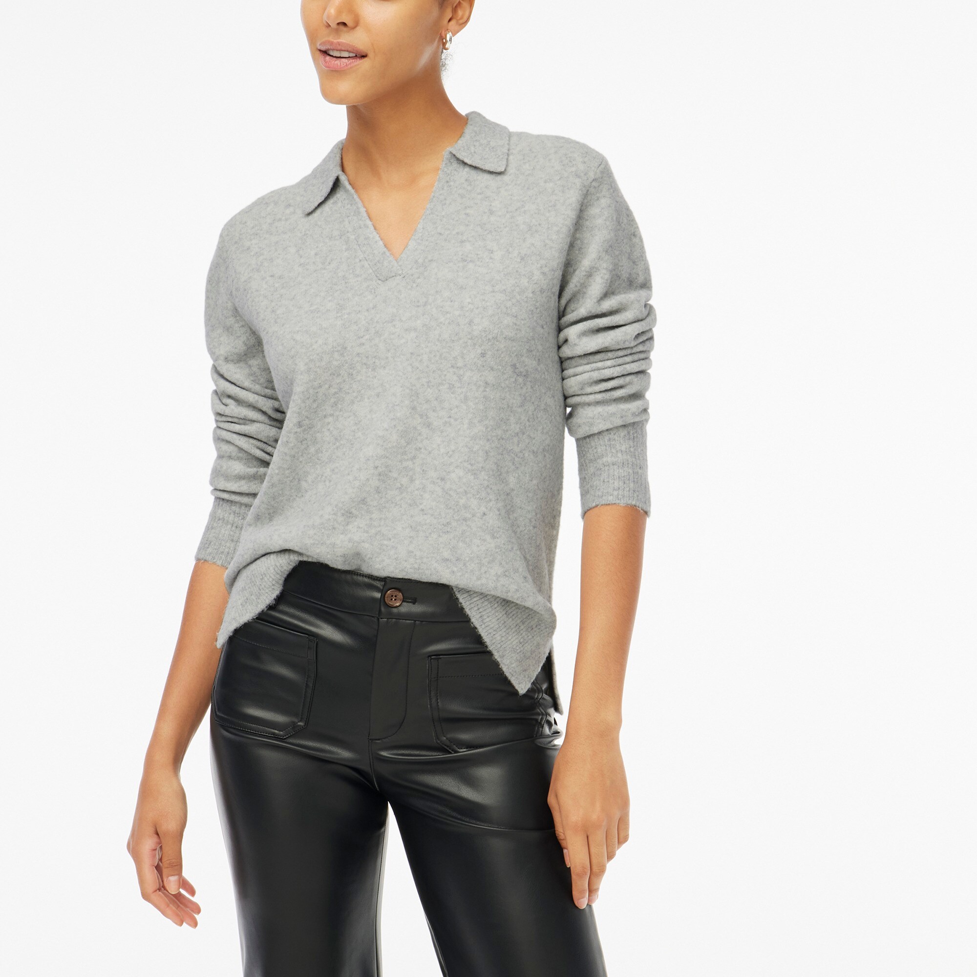 Sweater-polo in extra-soft yarn