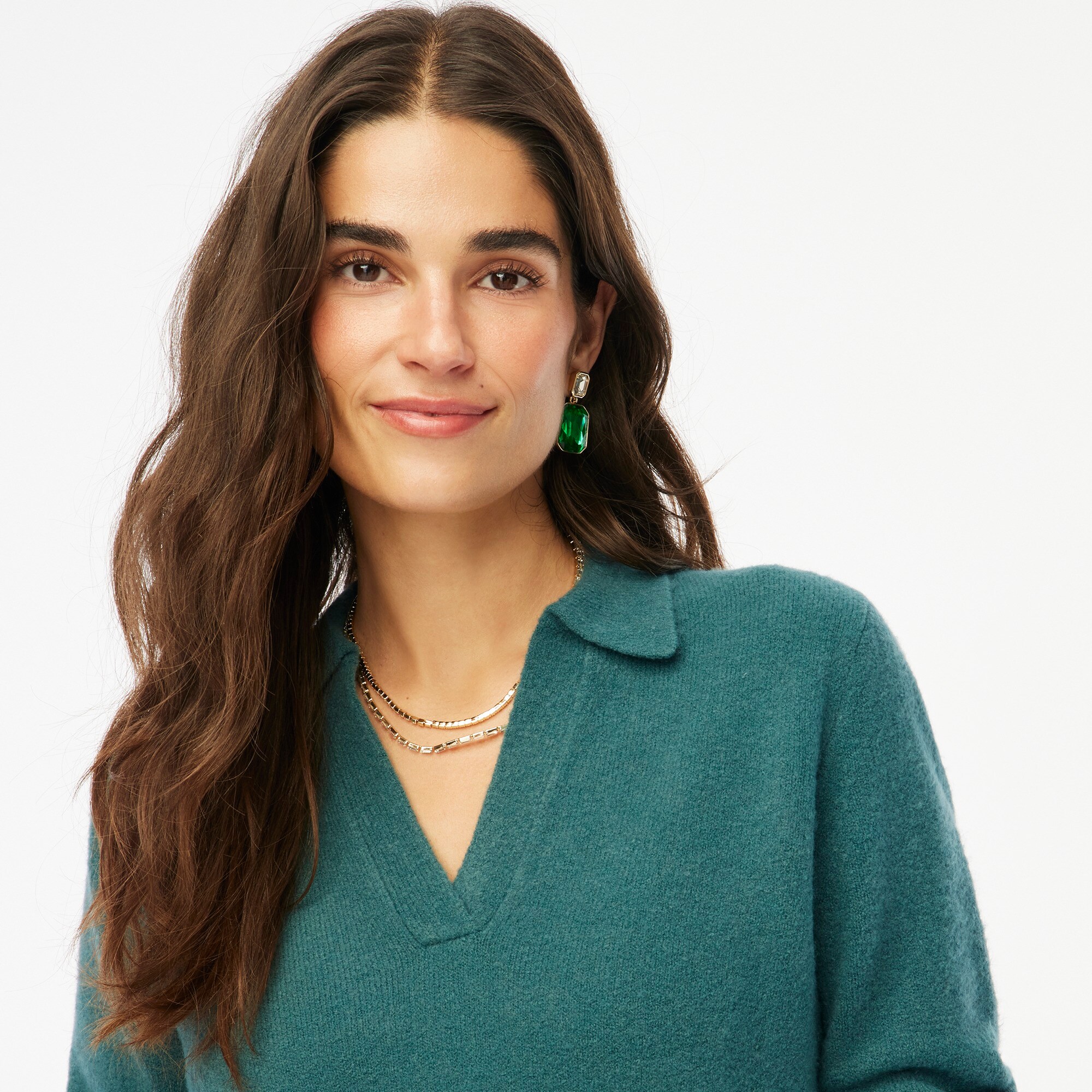 Sweater-polo in extra-soft yarn