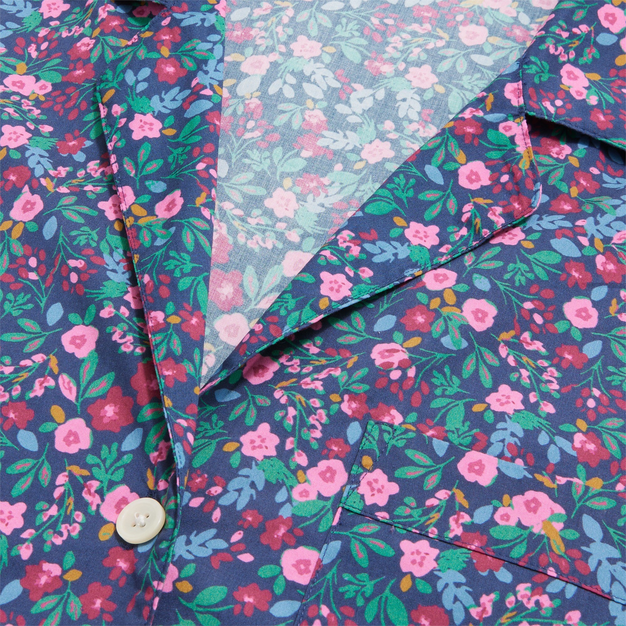 Cropped short-sleeve pant pajama set