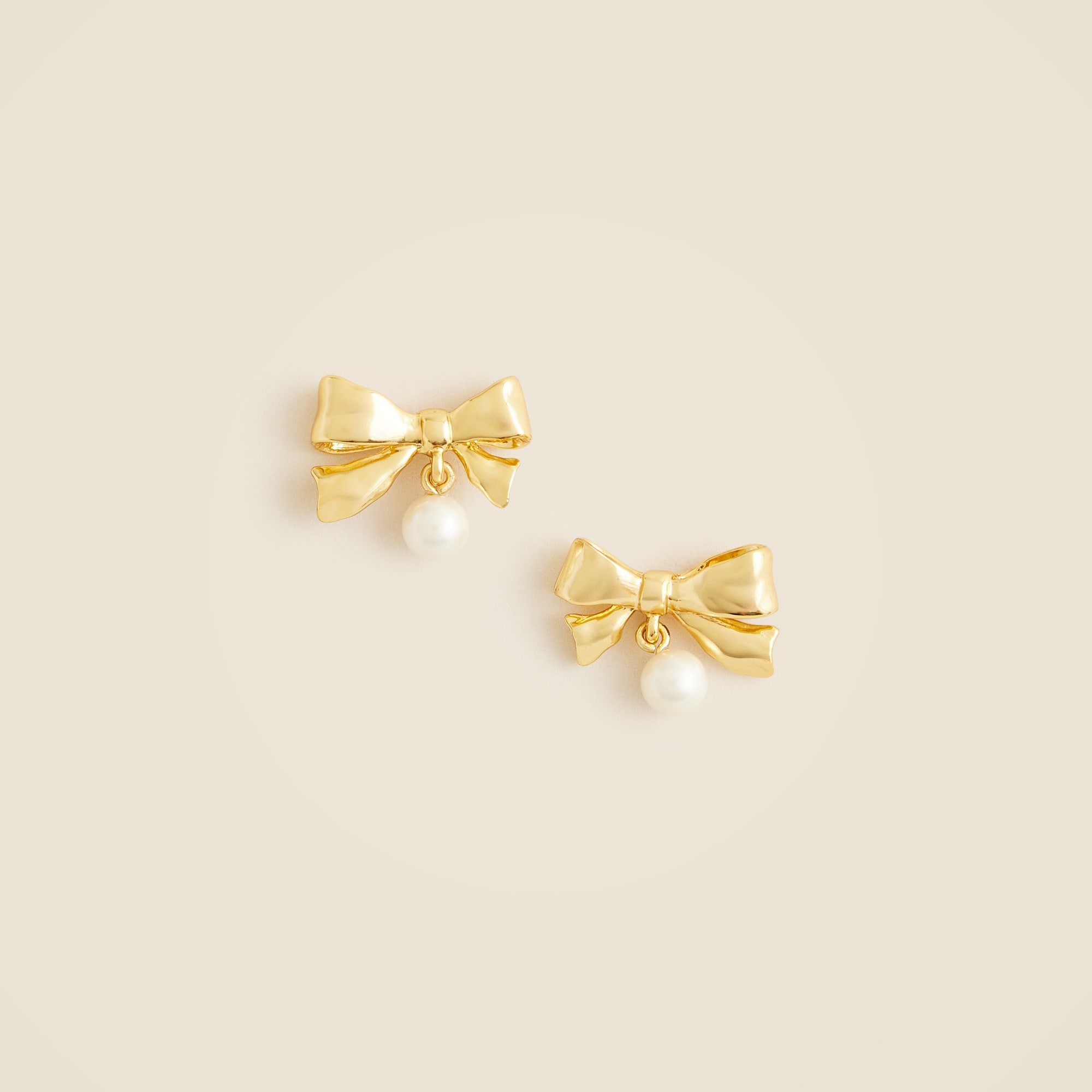 ピアス Tiny Pearl Pull Bow Earrings Pearl String Bow Earrings – Her Happy Place