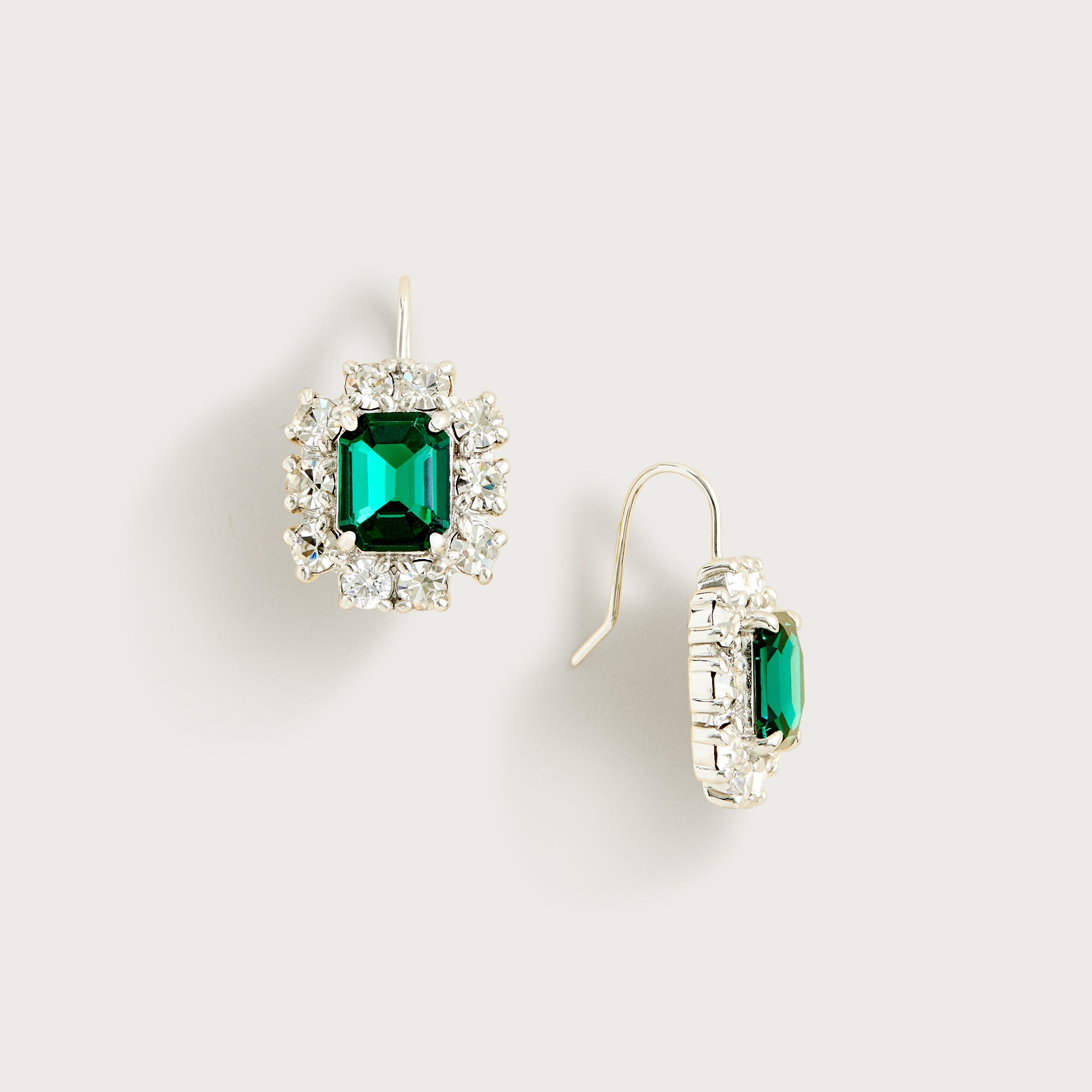 Gemstone drop earrings