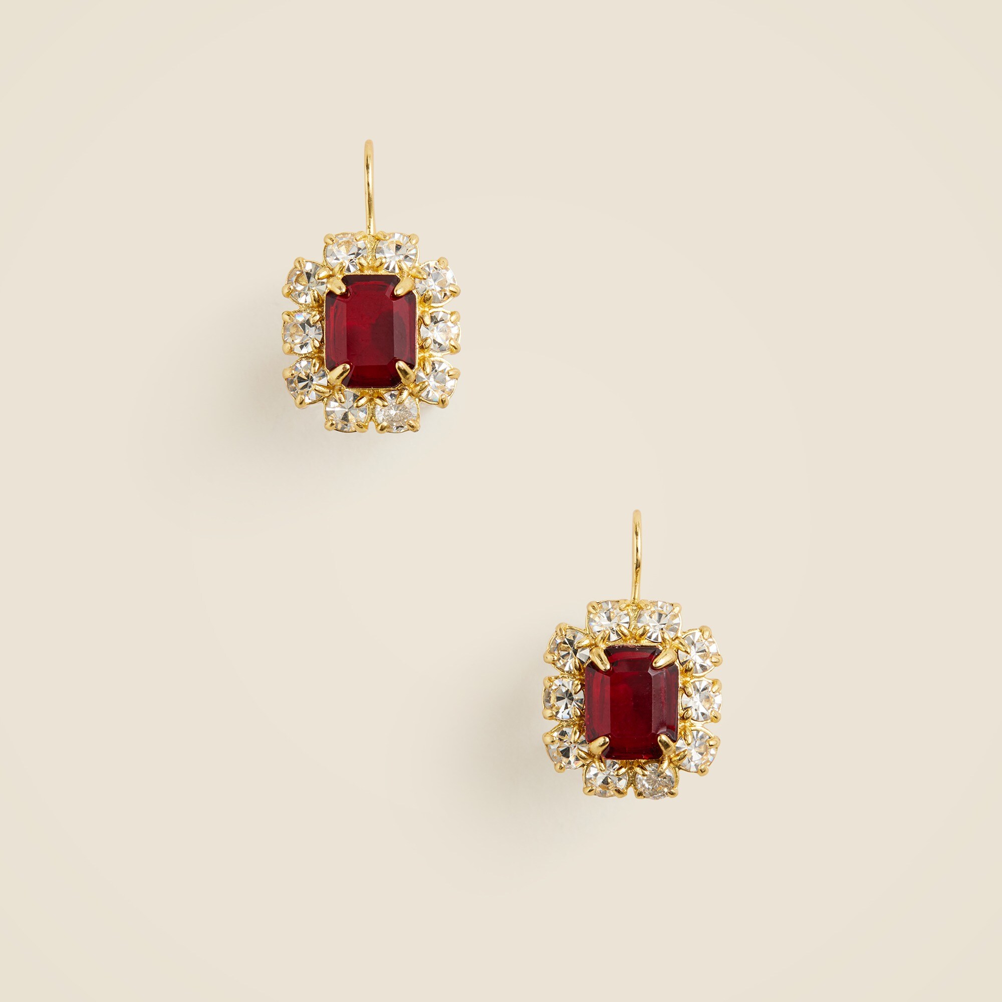 Gemstone drop earrings