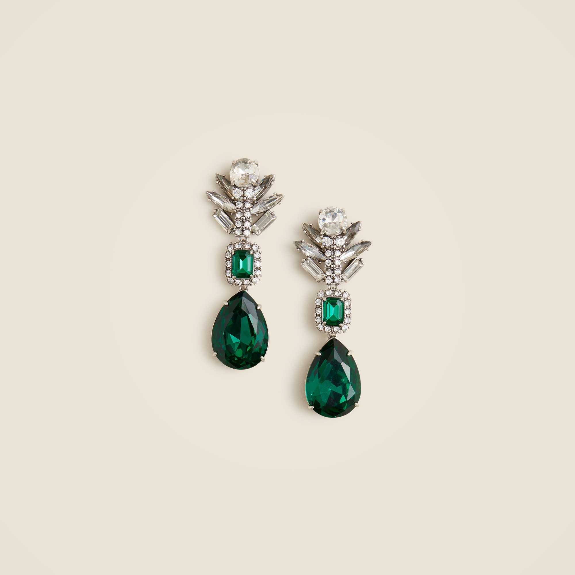 Crystal teardrop earrings