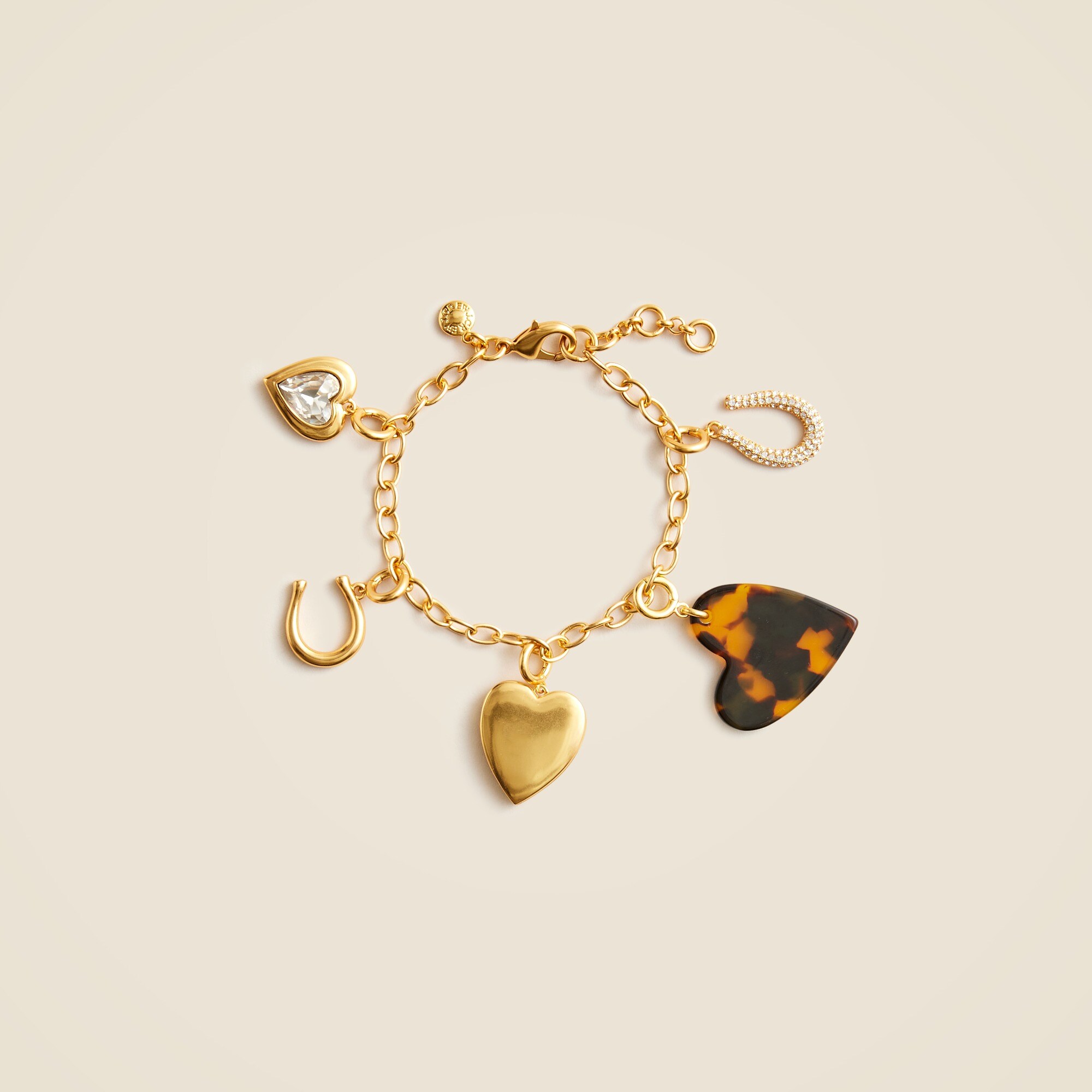 Heart charm bracelet