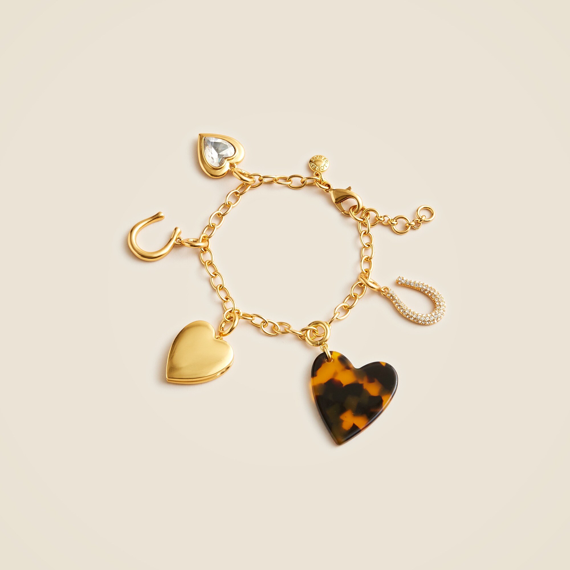 Heart charm bracelet