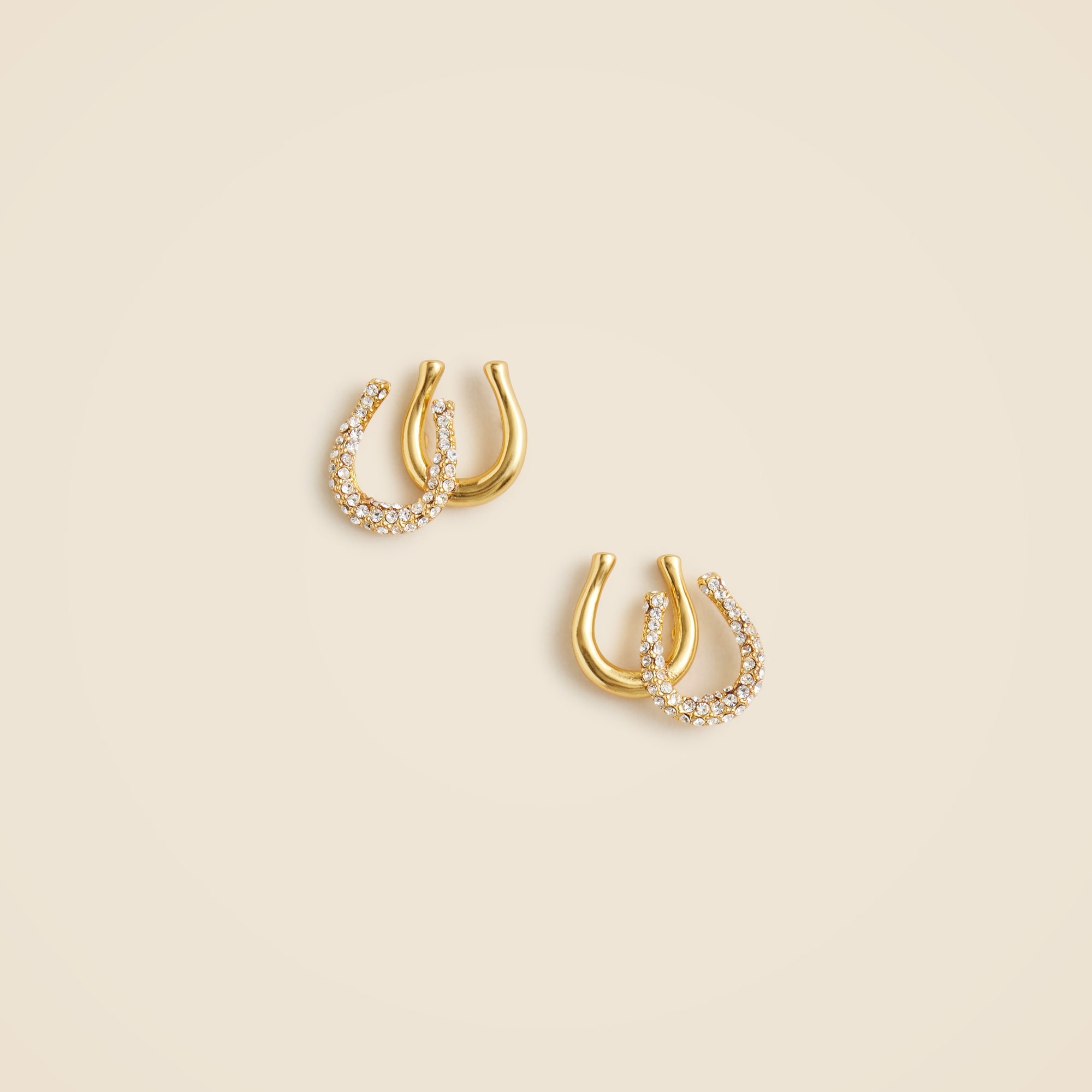 Horseshoe stud earrings