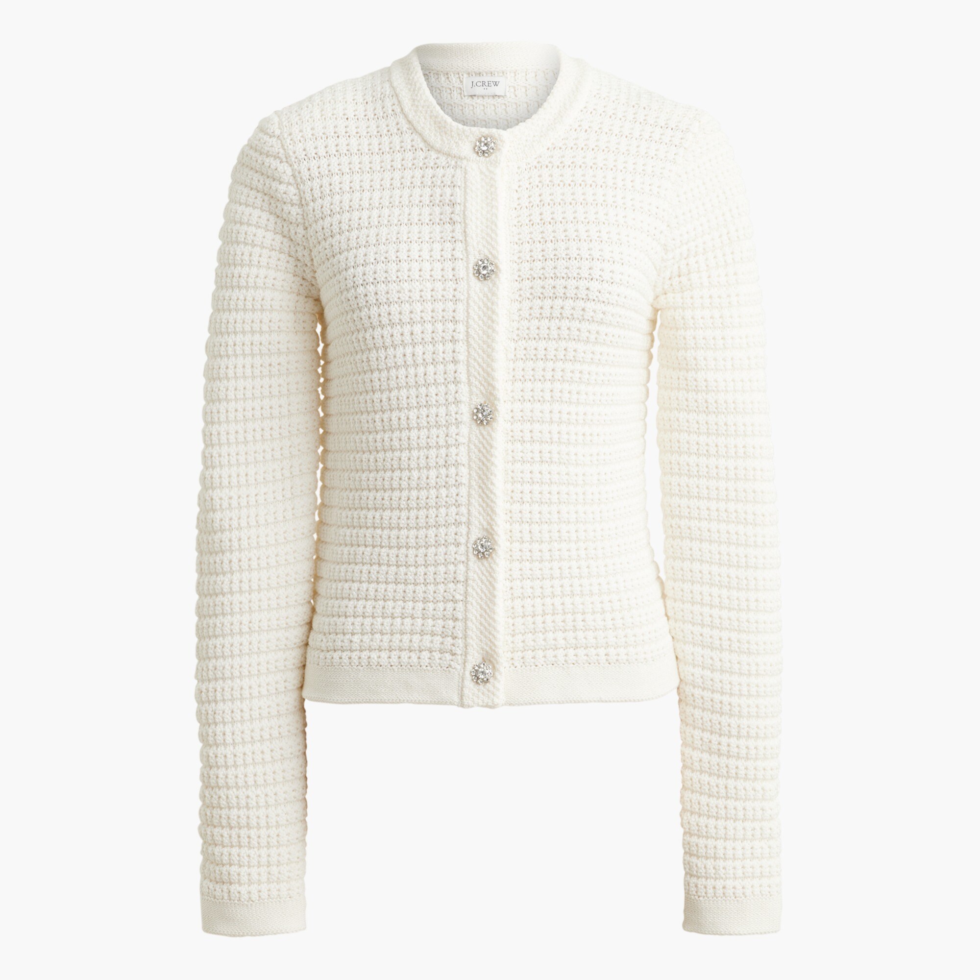 Lady jacket cardigan with gem buttons