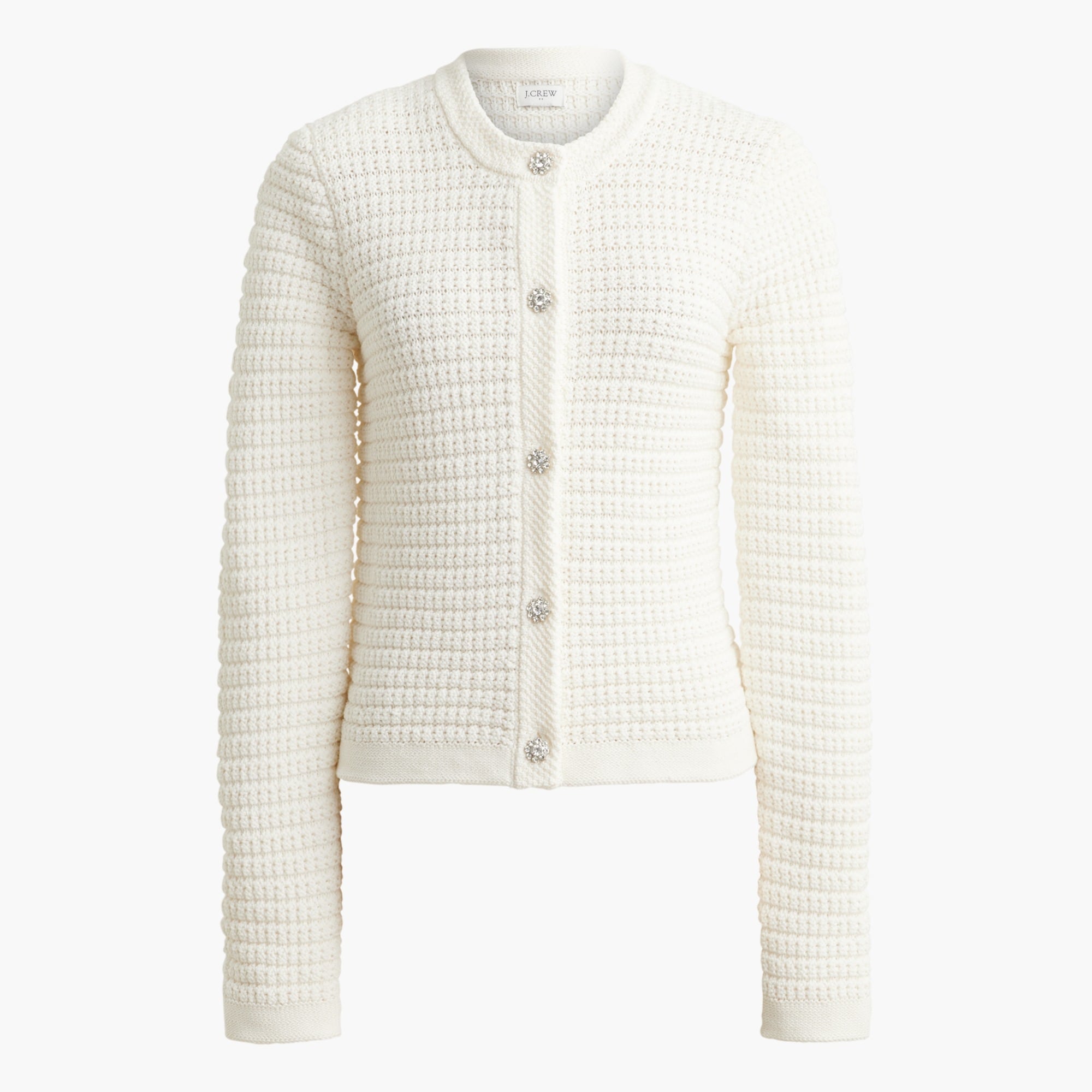 Lady jacket cardigan with gem buttons