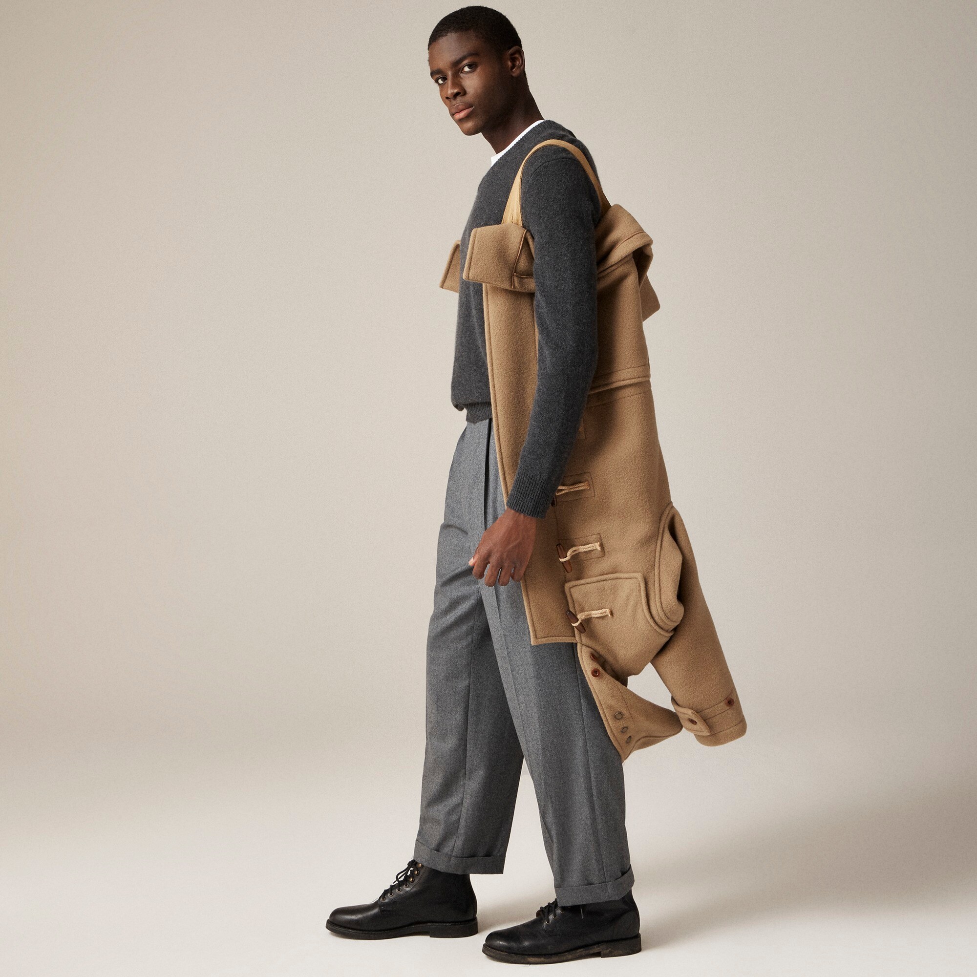 Gloverall® X J.Crew Monty duffel coat in wool blend