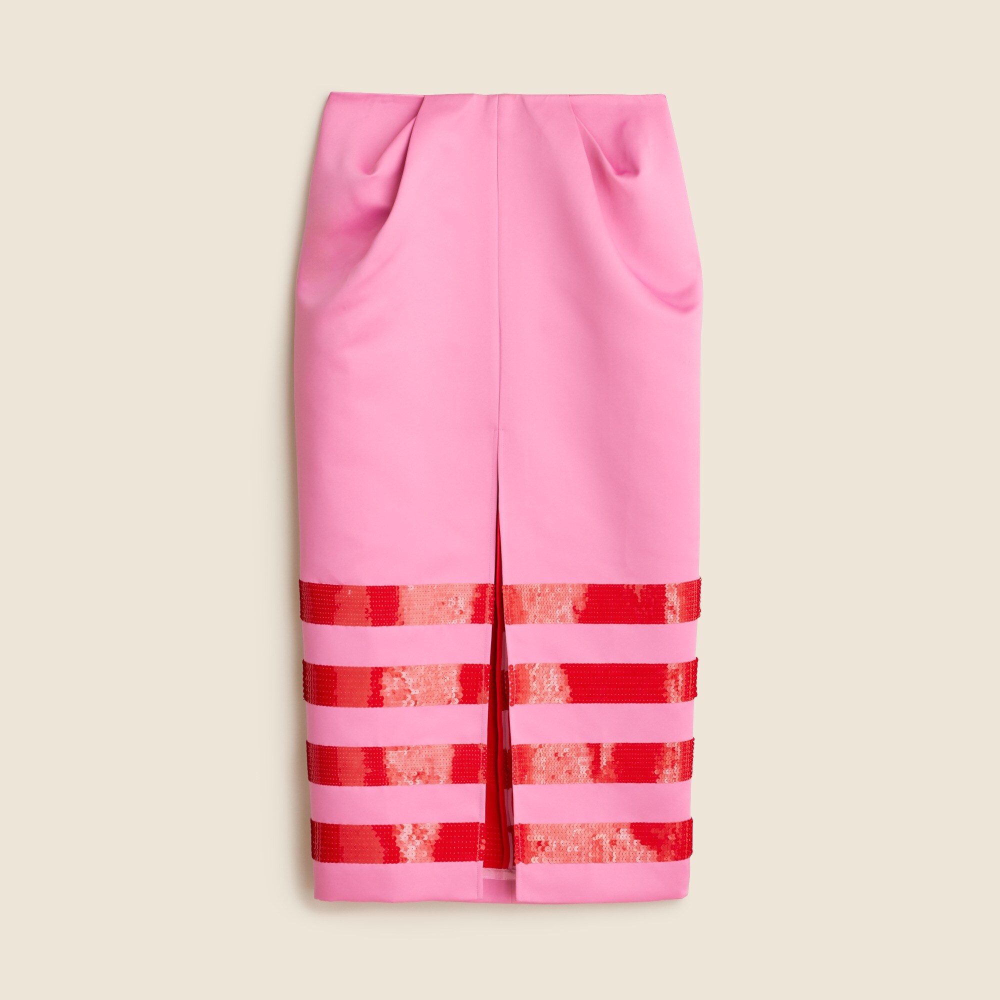 Christopher John Rogers X J.Crew sculpted skirt in duchesse satin