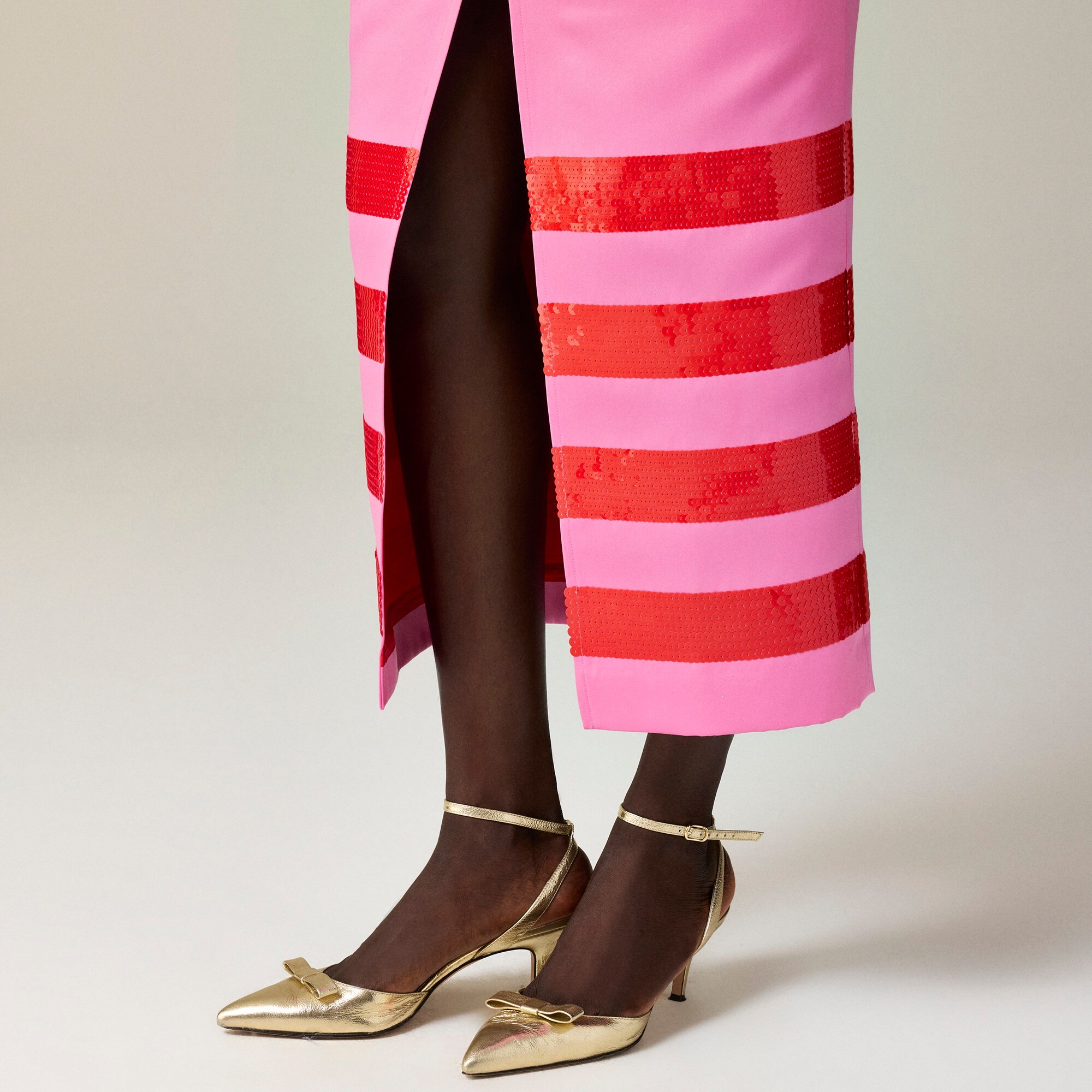 Christopher John Rogers X J.Crew sculpted skirt in duchesse satin