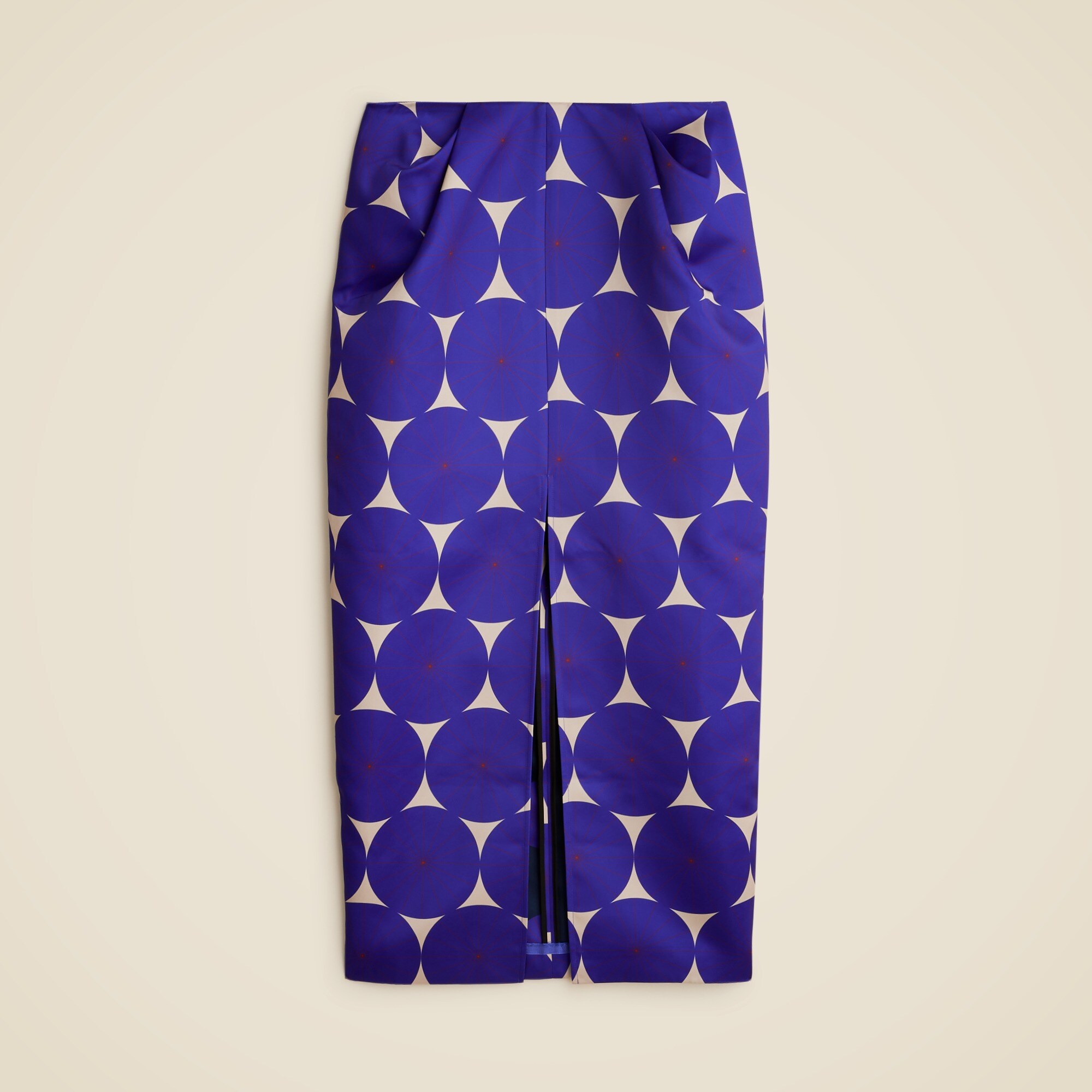 Christopher John Rogers X J.Crew sculpted skirt in dot duchesse satin